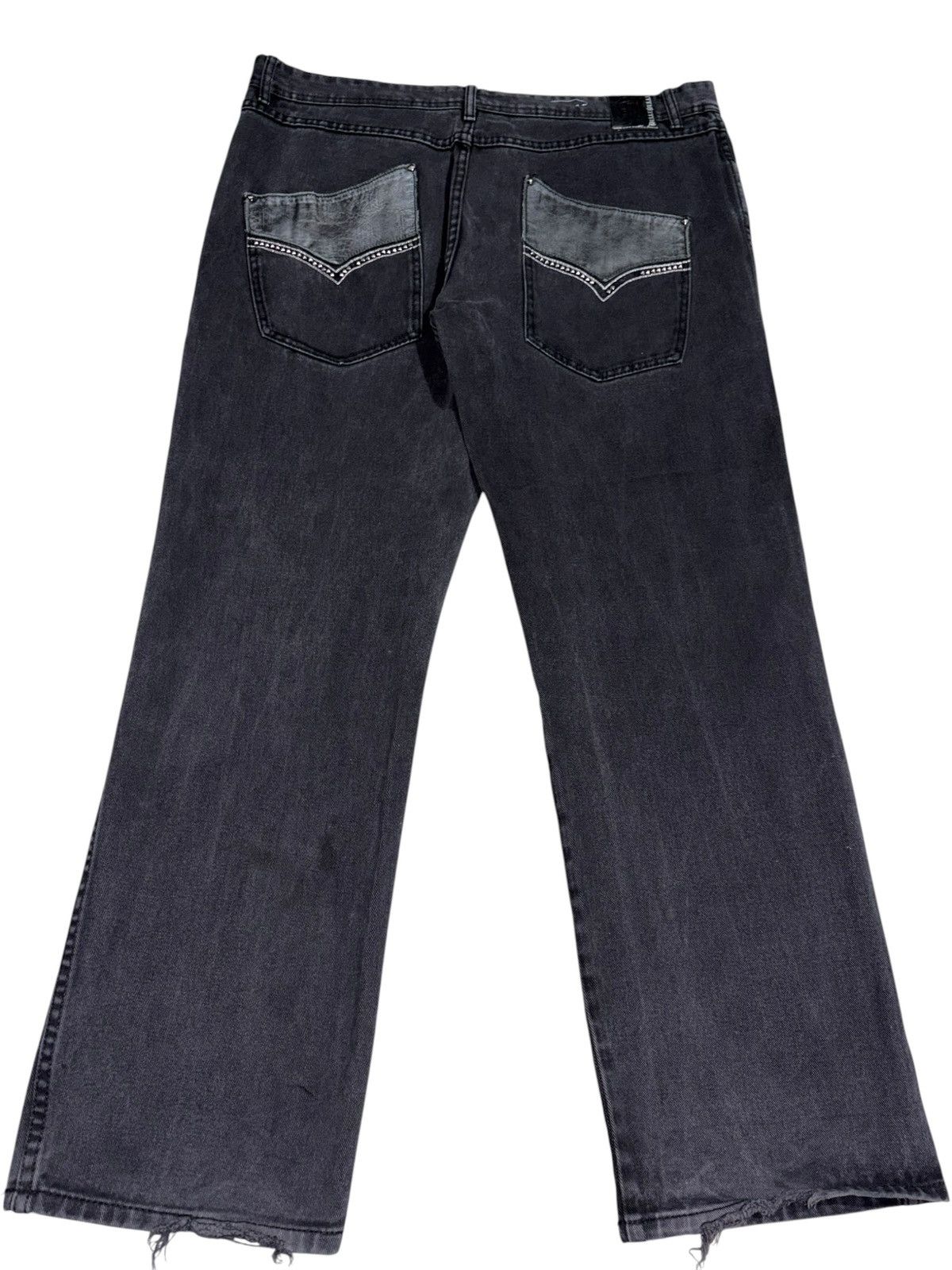 Pelle Pelle Vintage Pelle Pelle Jeans Leather Rhinestone Opium 90s y2k Size US 40 / EU 56 - 1 Thumbnail