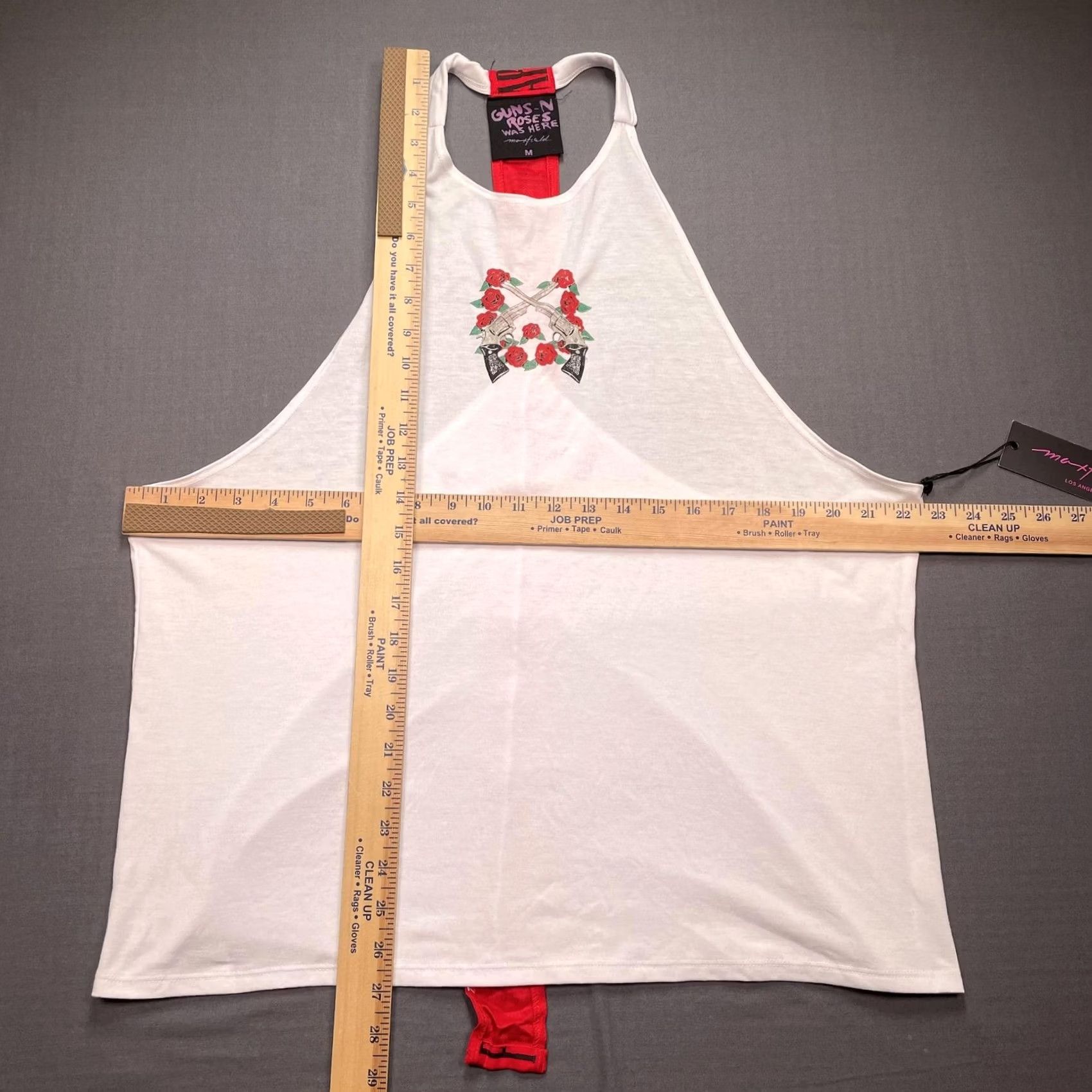 Vintage Guns N' Roses Womens M White Halter Bodysuit Graphic Rock Maxfield Los Angeles Connection Top Size M / US 6-8 / IT 42-44 - 6 Thumbnail