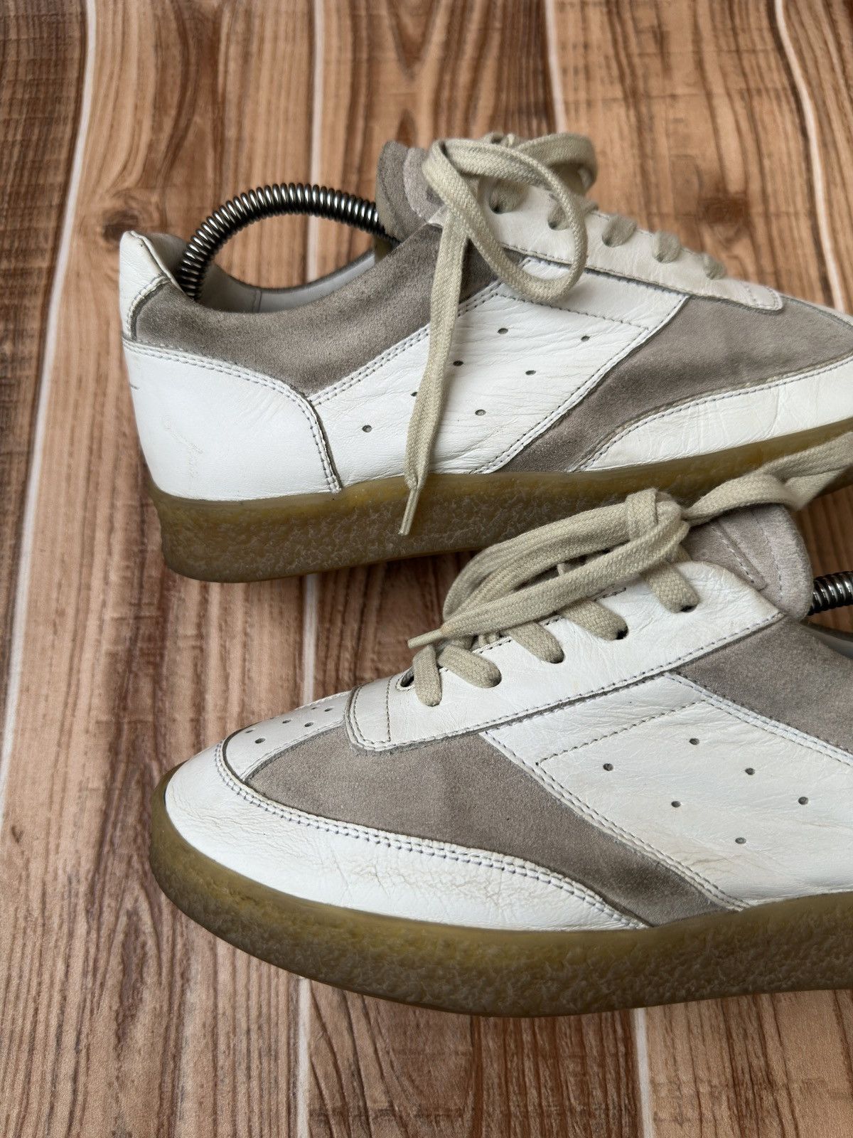Maison Margiela Maison margiela MM6 White Court Sneakers Lowtops Size US 7 / IT 37 - 8 Thumbnail