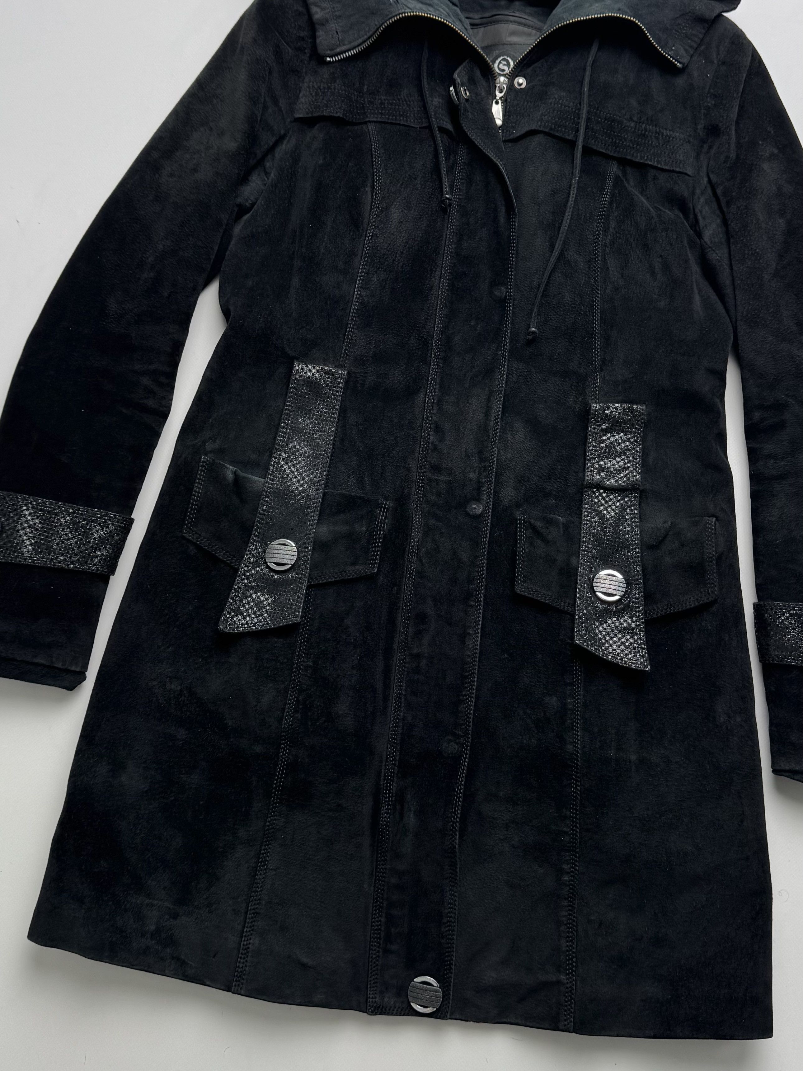 Vintage Vintage Long Suede Jacket B8(V407)E2 Size M / US 6-8 / IT 42-44 - 3 Thumbnail