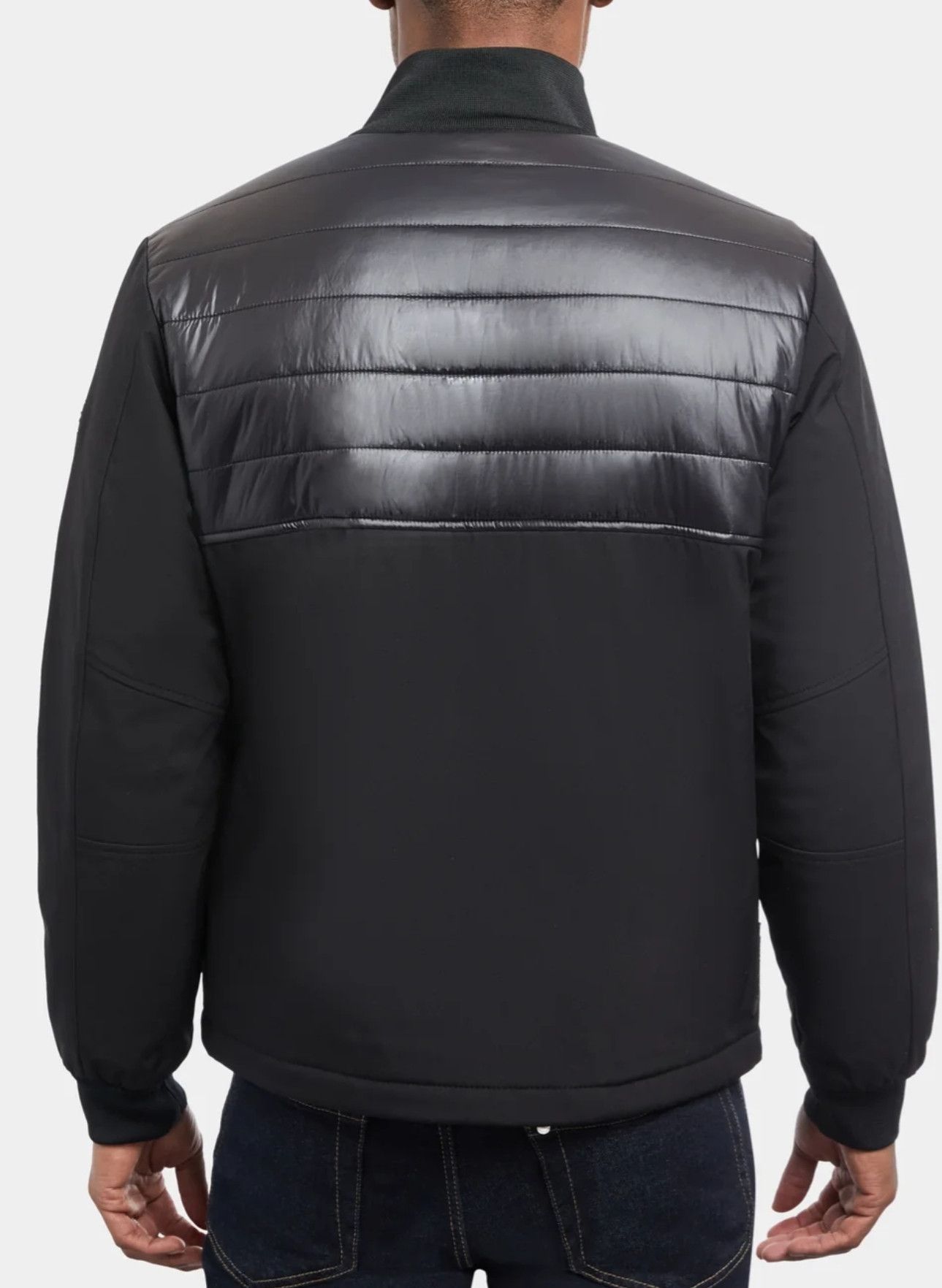 Michael Kors Michael Kors Mix Media Soft Shell Knit Collar Jacket New Size US L / EU 52-54 / 3 - 3 Thumbnail