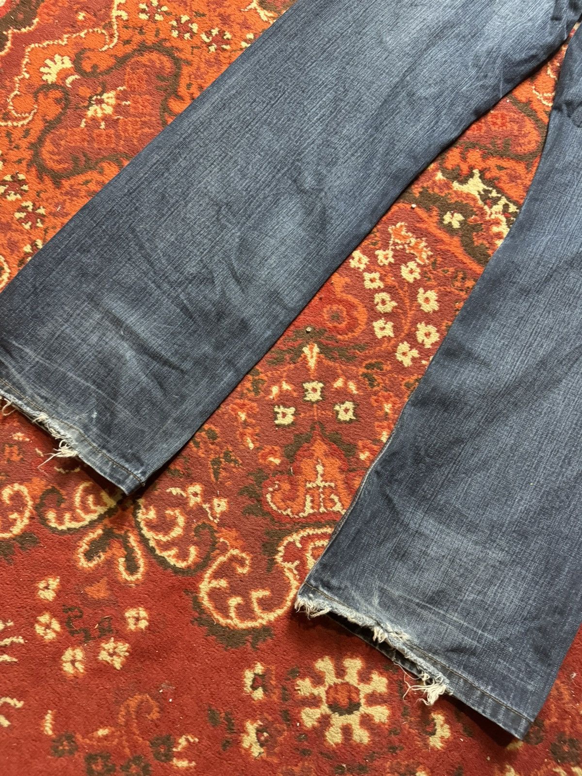 Japanese Brand × Vintage Vintage Y2K Mish Mash Denim Baggy Evis Style Pocket Pants Size US 34 / EU 50 - 9 Thumbnail