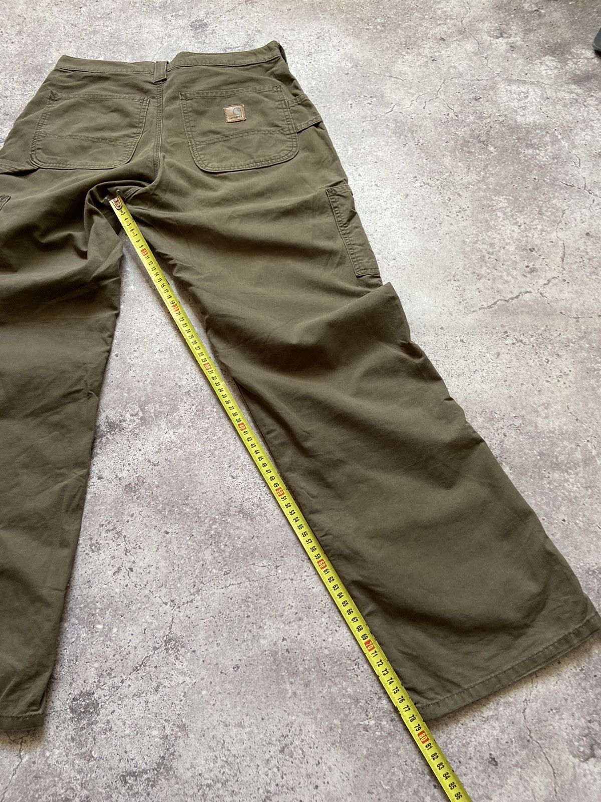Carhartt Rare Vintage Y2K Baggy Faded Carhartt Work Pants Brown 31x32 Size US 31 - 6 Thumbnail