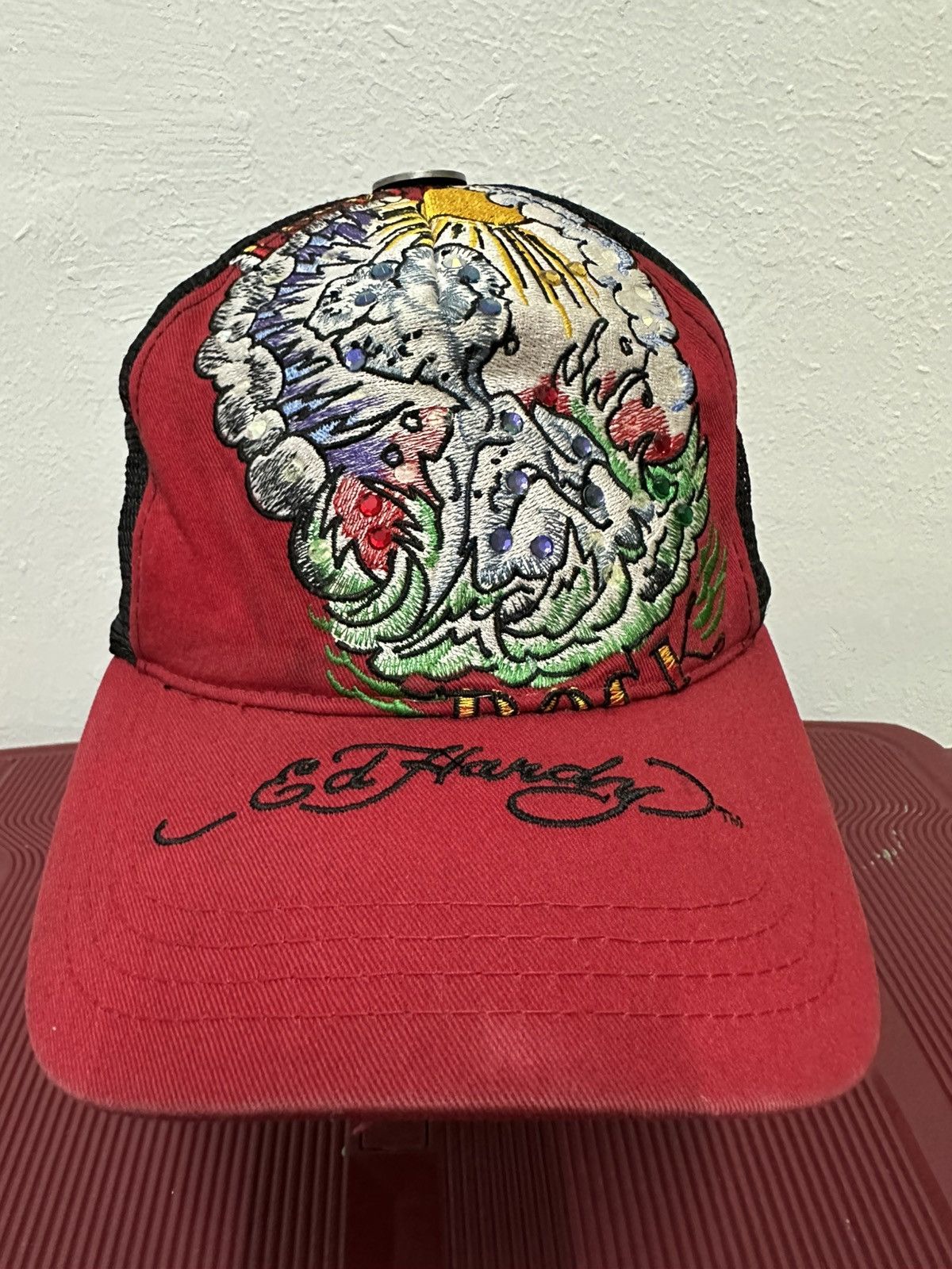 Ed Hardy Ed Hardy Cap by Christian Audigier Vintage Tattoo Size ONE SIZE - 1 Thumbnail