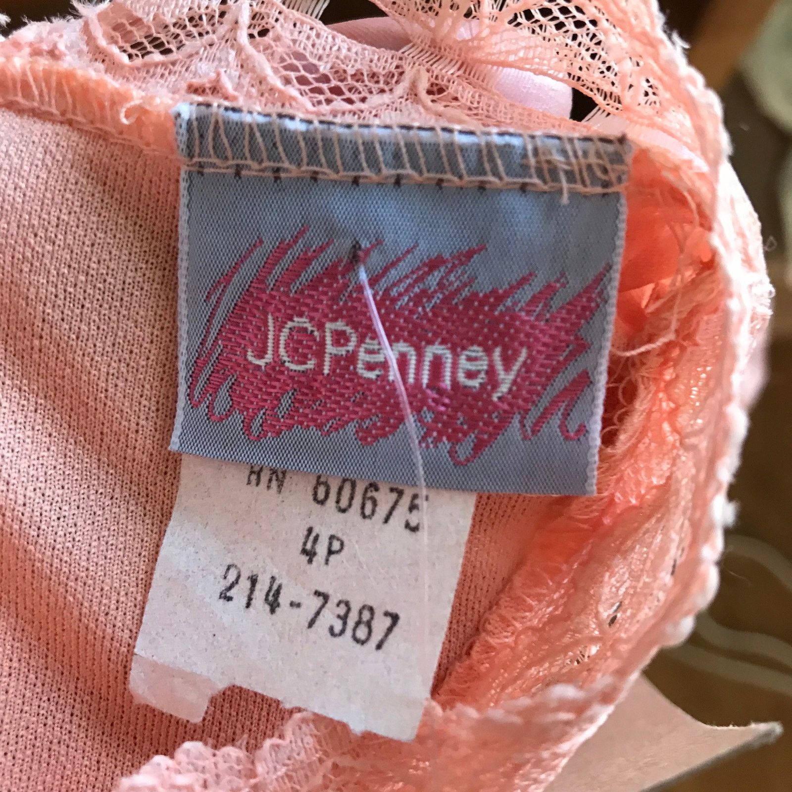 Vintage Vintage Peach JCPenney Long Sleeve Dress, 1980s Sz 4 Small Size S / US 4 / IT 40 - 8 Thumbnail