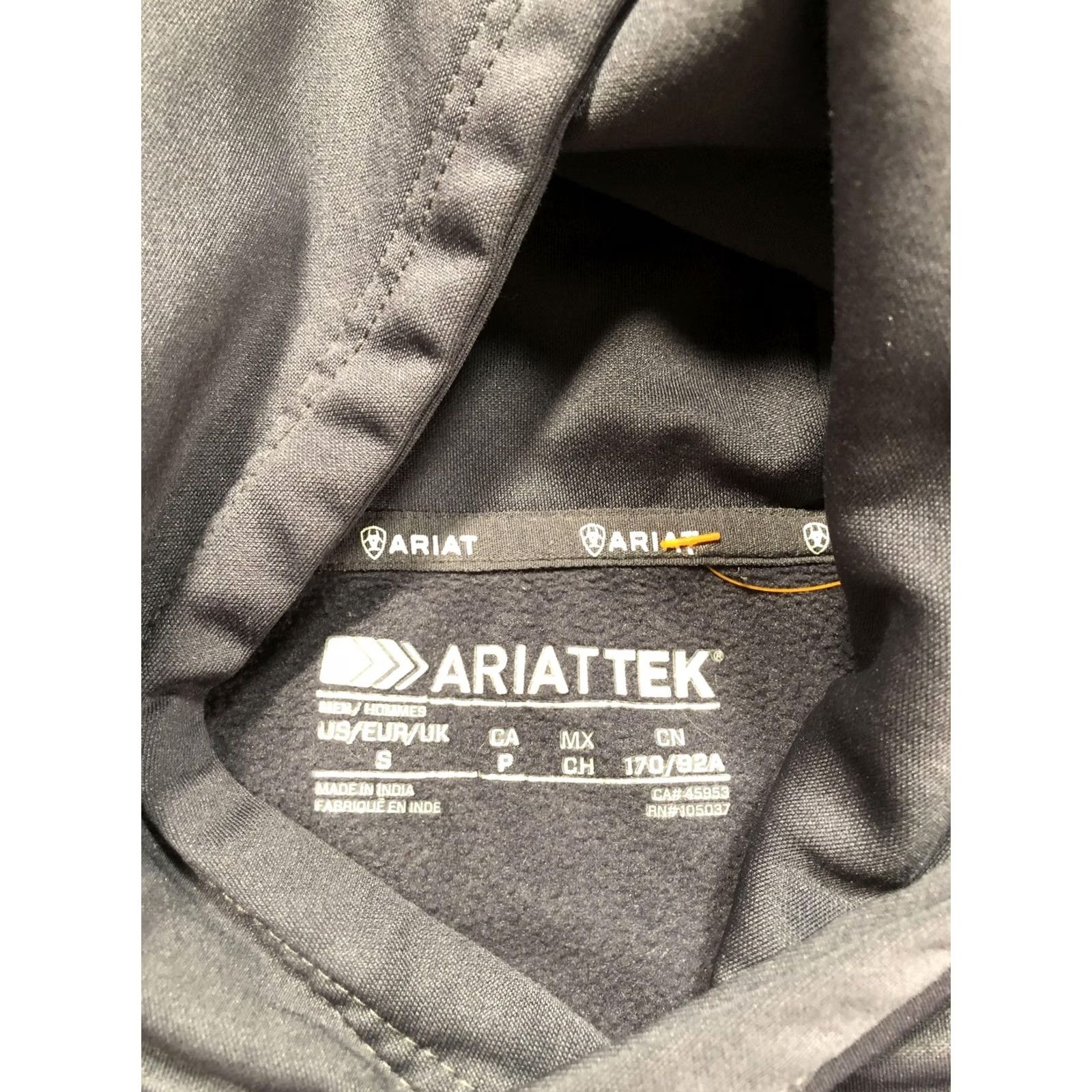 Ariat Ariat Hoodie Mens Small Gray Fleece Pullover Graphic Print Western Bull Skull Logo Kangaroo Pocket Crew Neck Sleeve Long Size US S / EU 44-46 / 1 - 7 Thumbnail