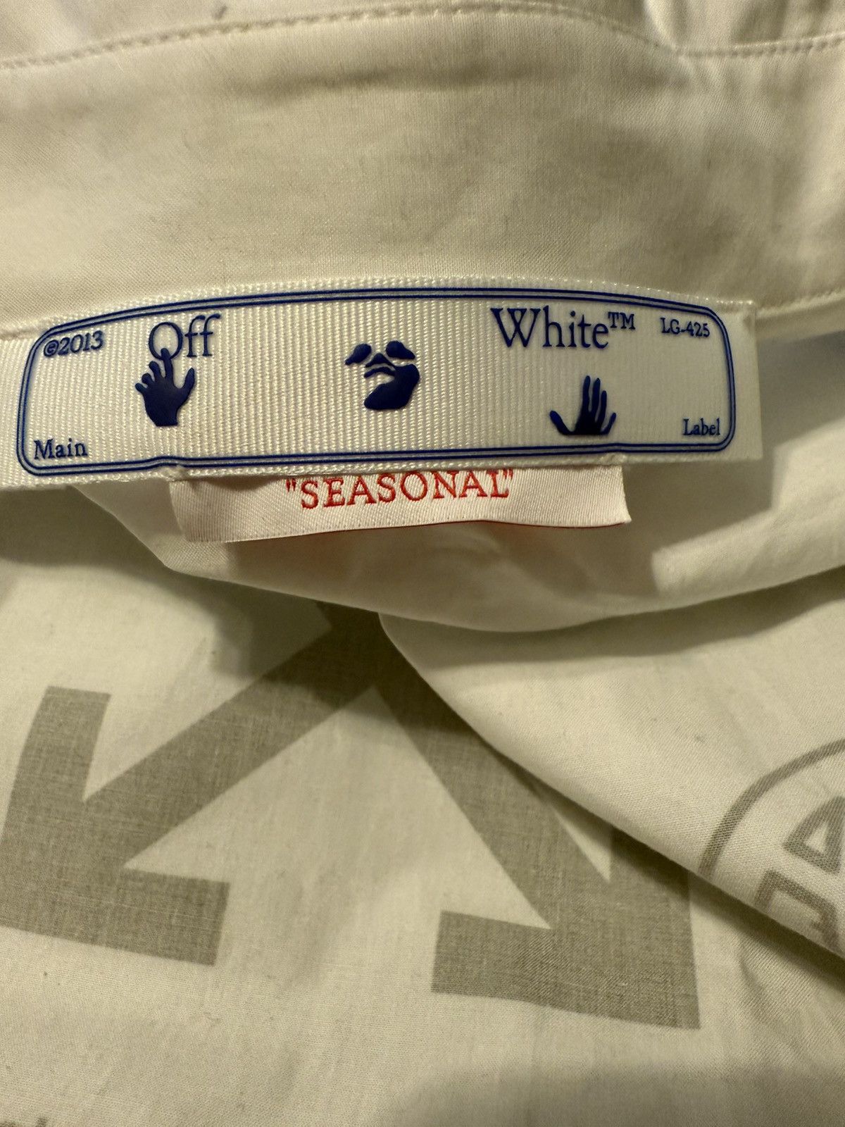 Off-White Off-White Exact Opp cotton shirt Size US M / EU 48-50 / 2 - 9 Thumbnail