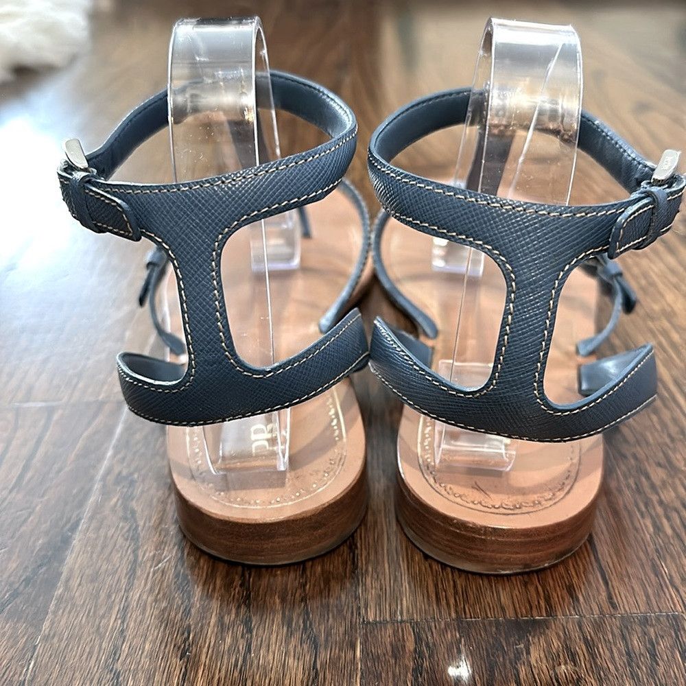 Prada PRADA Saffiano Leather Sandals Size: 9.5 | IT 39.5 Size US 9.5 / IT 39.5 - 8 Thumbnail