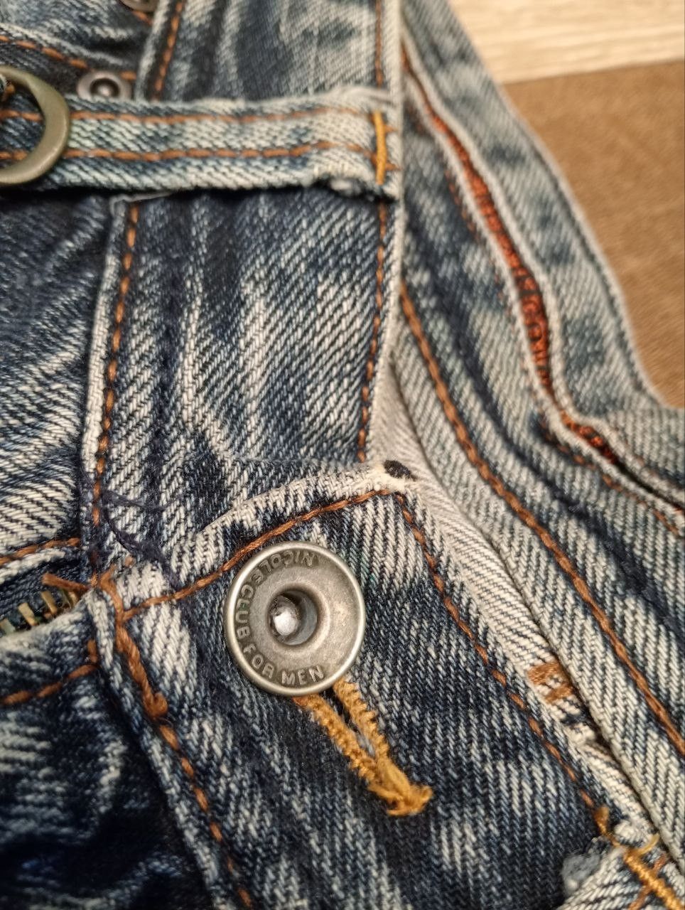 Nicole Club JAPANESE NICOLE CLUB FOR MEN BLUE DENIM FLARED PANTS Size US 30 / EU 46 - 6 Thumbnail