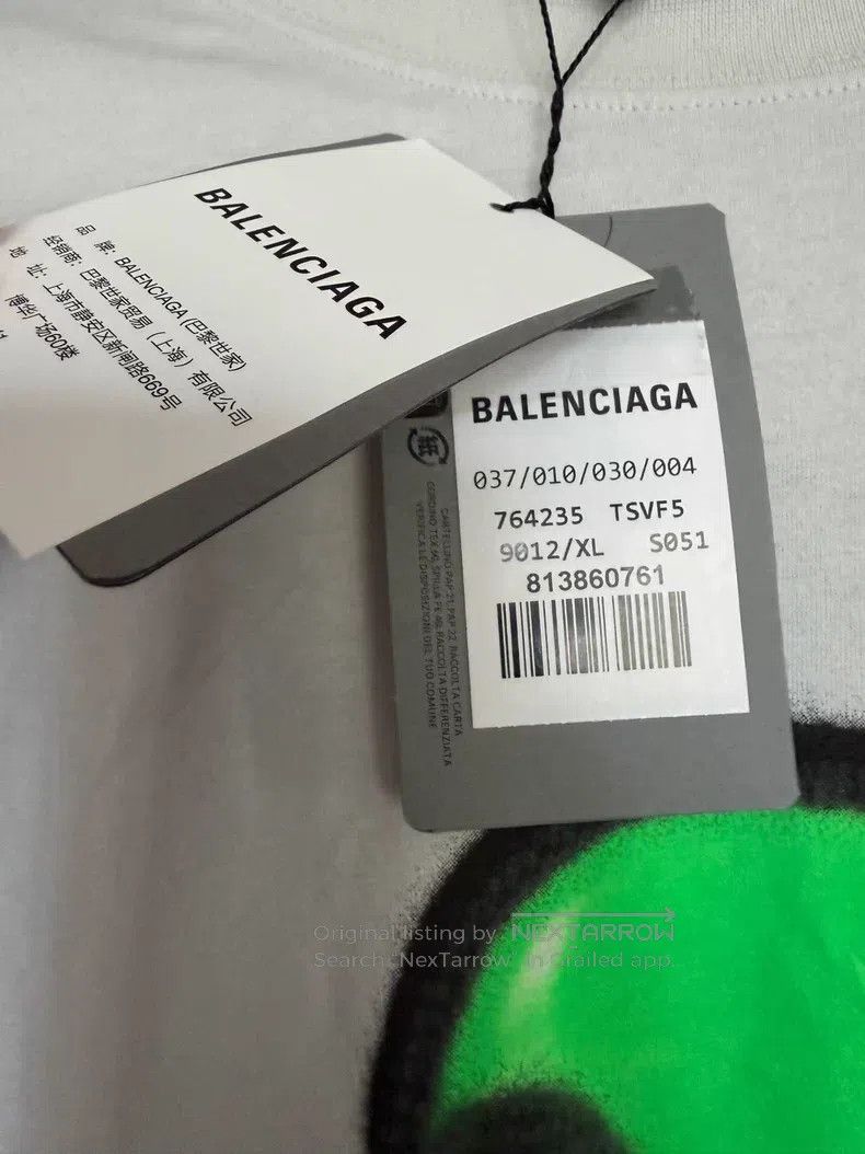 Balenciaga Balenciaga Solid color round neck printed and embroidered Size US L / EU 52-54 / 3 - 5 Thumbnail