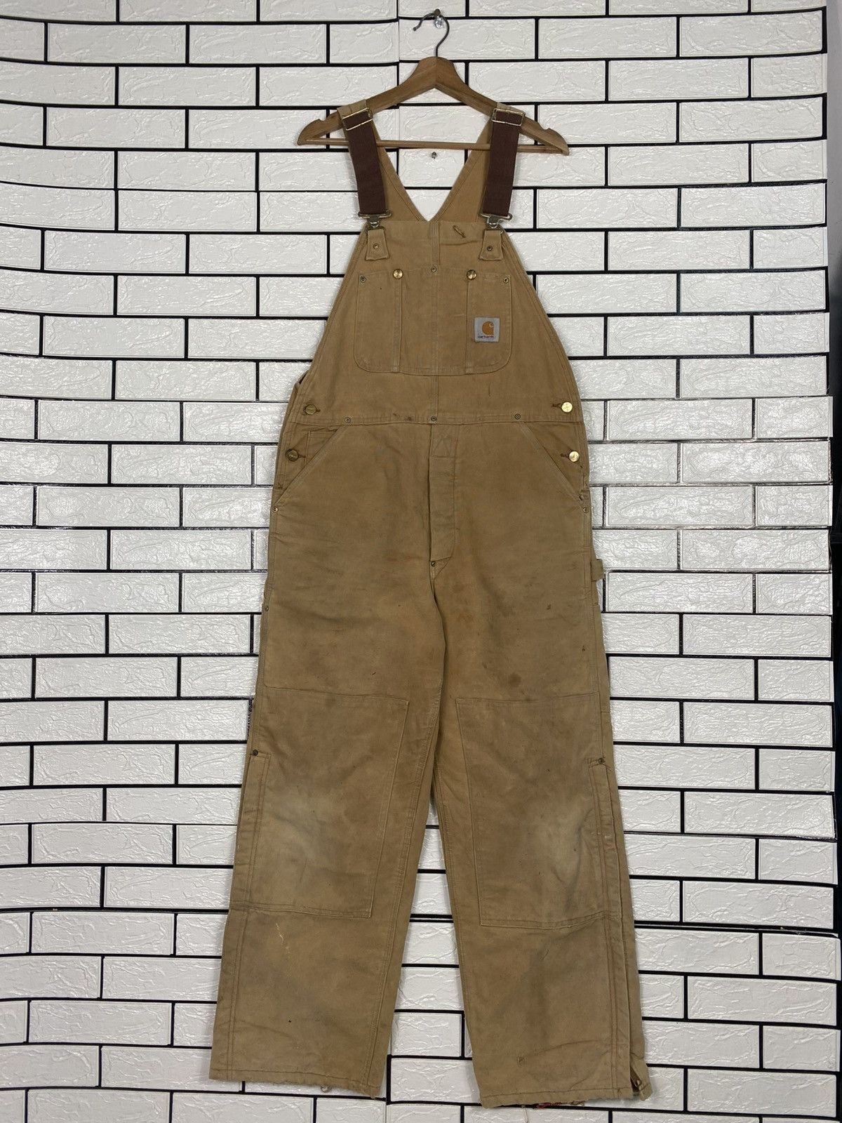 Carhartt 🔥VINTAGE COVERALL CARHARTT WORKER DUCK CANVAS DETROIT Size US 36 / EU 52 - 1 Thumbnail