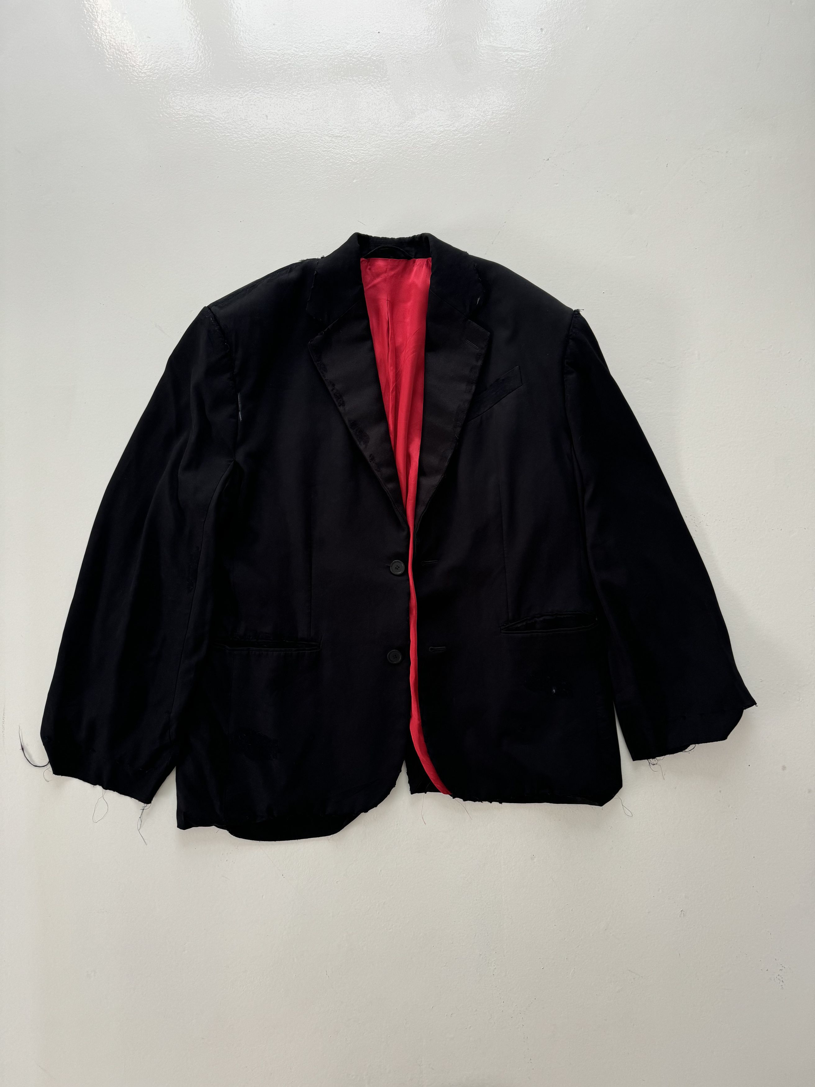 Balenciaga Balenciaga silk tuxedo ripped blazer Size 54L - 1 Thumbnail
