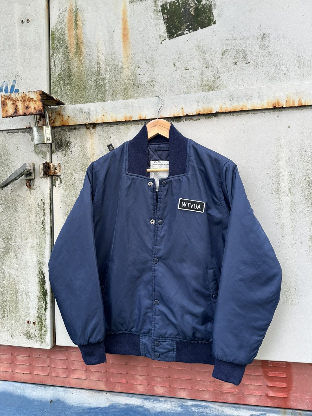 Wtaps WTAPS TEAM JACKET BLACK NYLON EMB CROSSBONES | Grailed