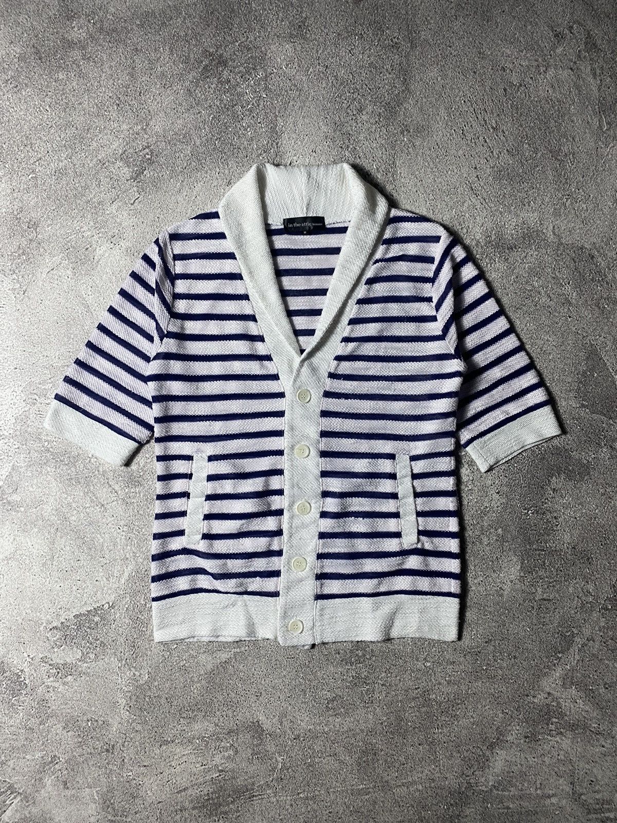 In The Attic × Japanese Brand × Le Grande Bleu (L.G.B.) In The Attic Button Up Knit Cardigan Size US M / EU 48-50 / 2 - 1 Thumbnail