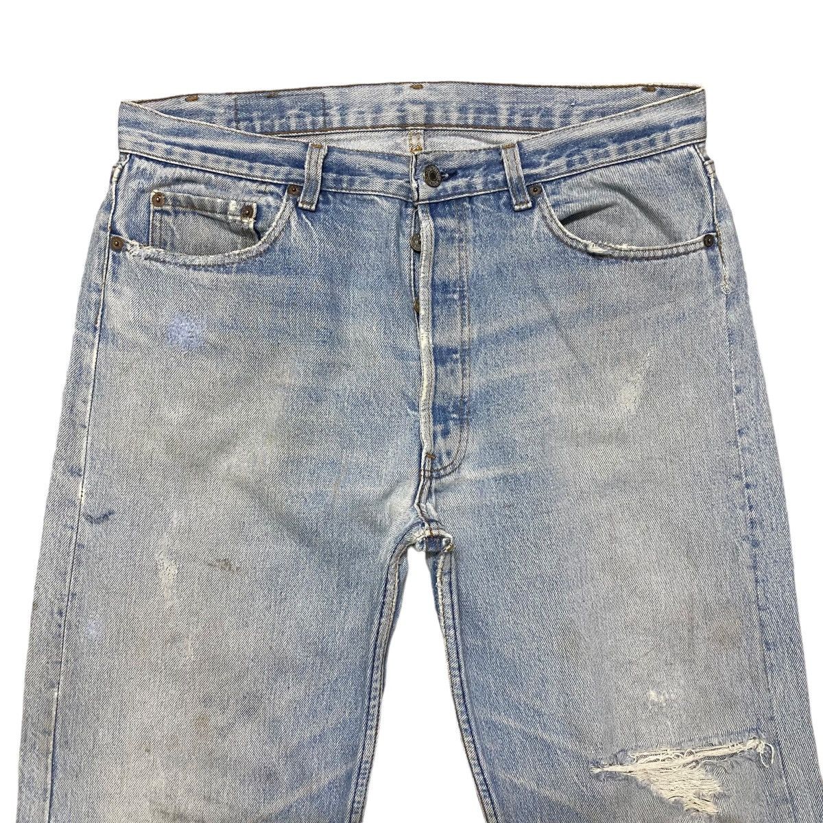 Levi's Vintage 80s Levis 501xx Distressed Jeans Size US 34 / EU 50 - 3 Thumbnail