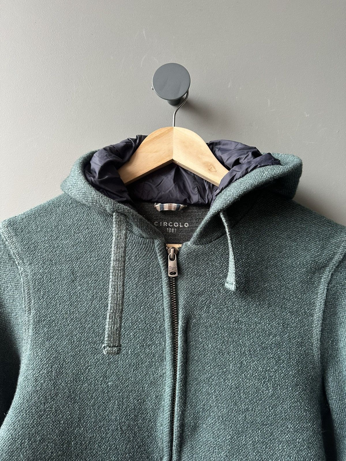 Circolo 1901 Circolo 1901 Zip Wool Polyester Hoodie Size L Size L / US 10 / IT 46 - 2 Thumbnail