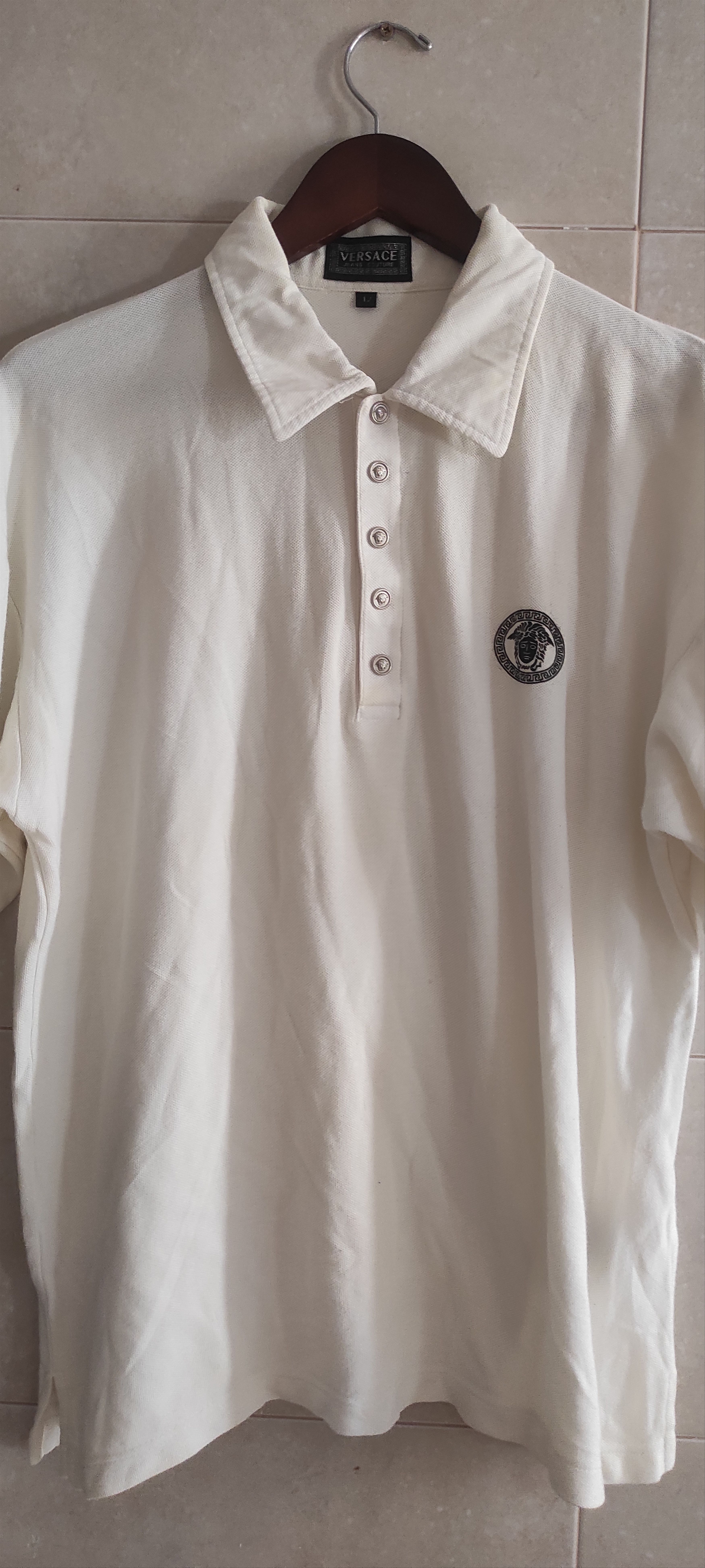Versace VTG 90s Versace Jeans Couture Pique Polo T-shirt Y2K Size US L / EU 52-54 / 3 - 12 Thumbnail