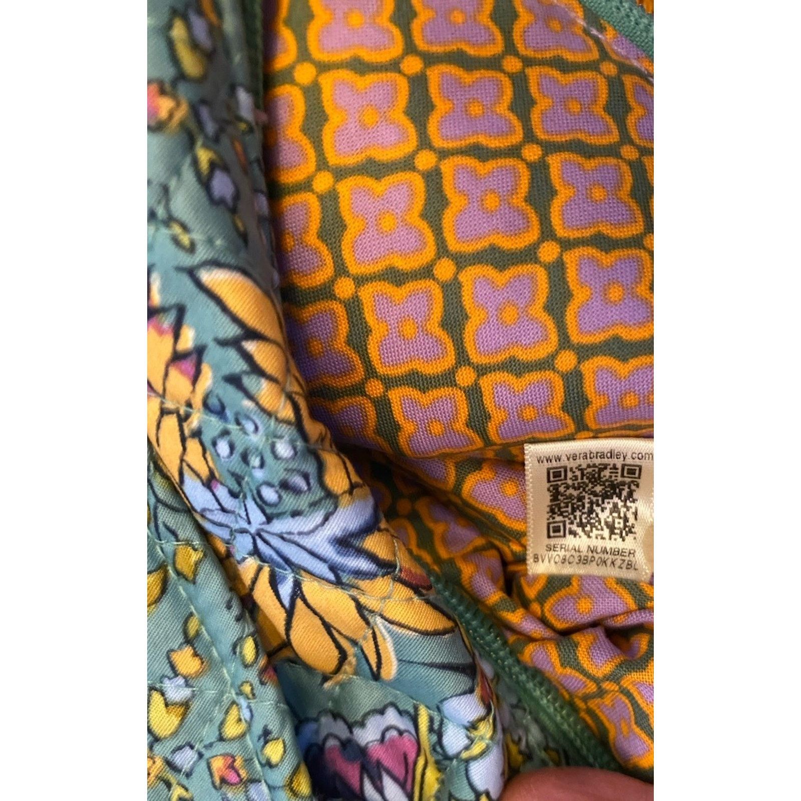 Vera Bradley NWT Vera Bradley Original Hipster Purse Gemstone Paisley $80 Size ONE SIZE - 9 Thumbnail
