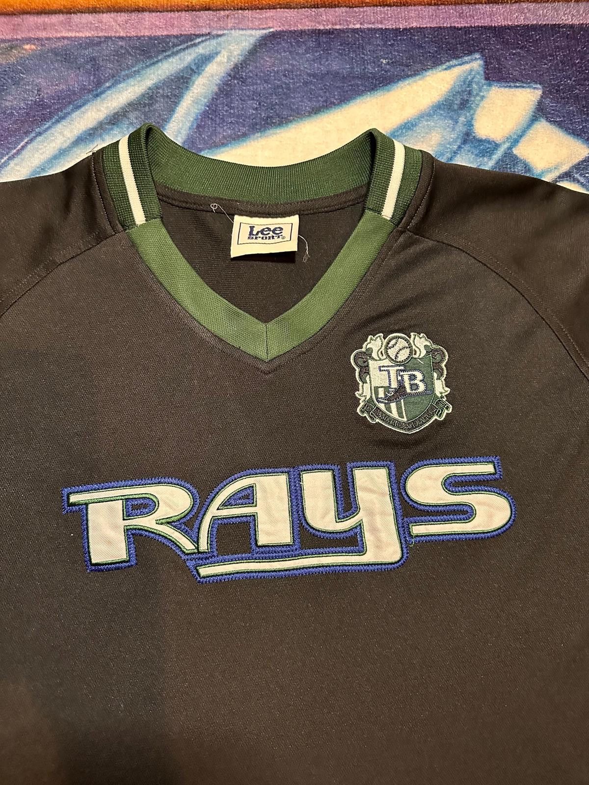 MLB Tampa Bay Rays MLB Men's Sports Jersey Black and Green Size ONE SIZE - 6 Thumbnail
