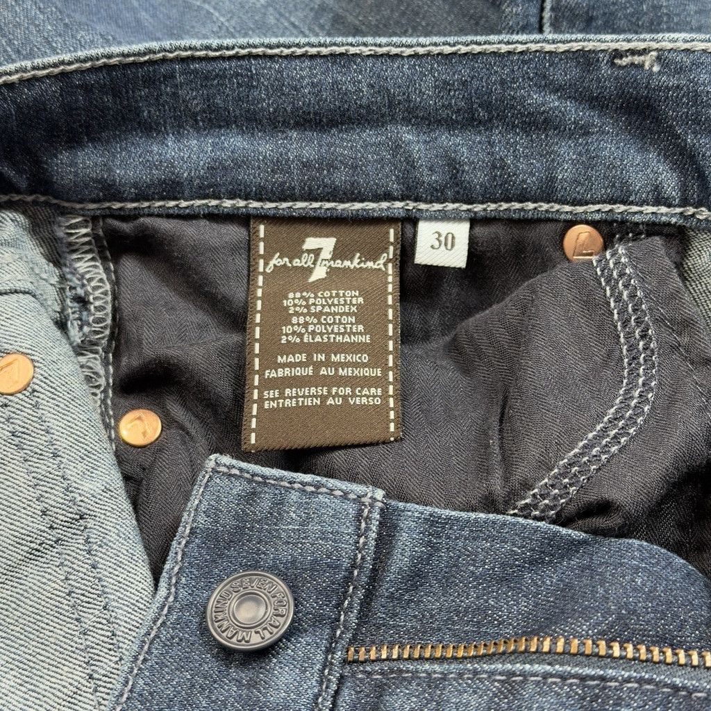 7 For All Mankind 7 For All Mankind Jeans Womens 30x34 Blue Denim Low Rise Doj Size 30" / US 8 / IT 44 - 10 Thumbnail