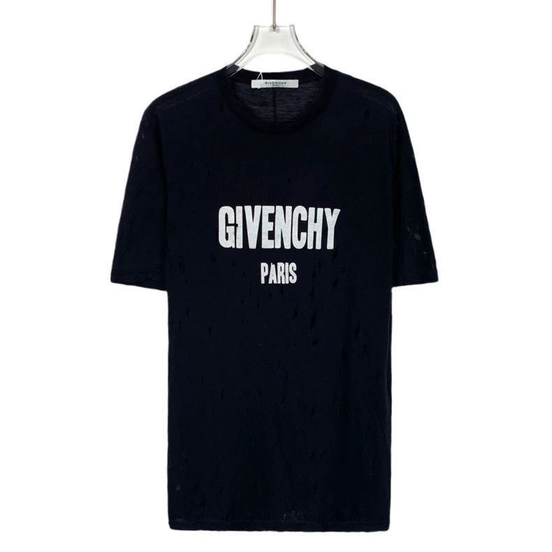 Givenchy Givenchy Givenchy Black Logo Letter Printed Cotton Round-N Size US XS / EU 42 / 0 - 1 Thumbnail