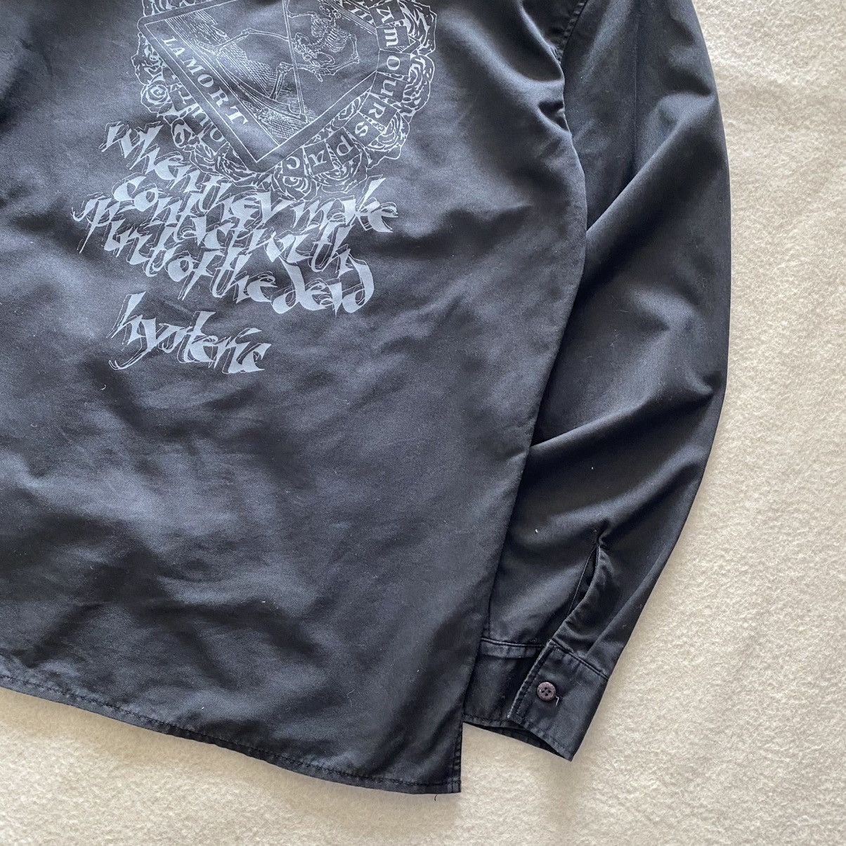 Hysteric Glamour × Japanese Brand × Vintage Vintage Hysteric Glamour X La Mart Print Logo Button Shiry Size US L / EU 52-54 / 3 - 3 Thumbnail