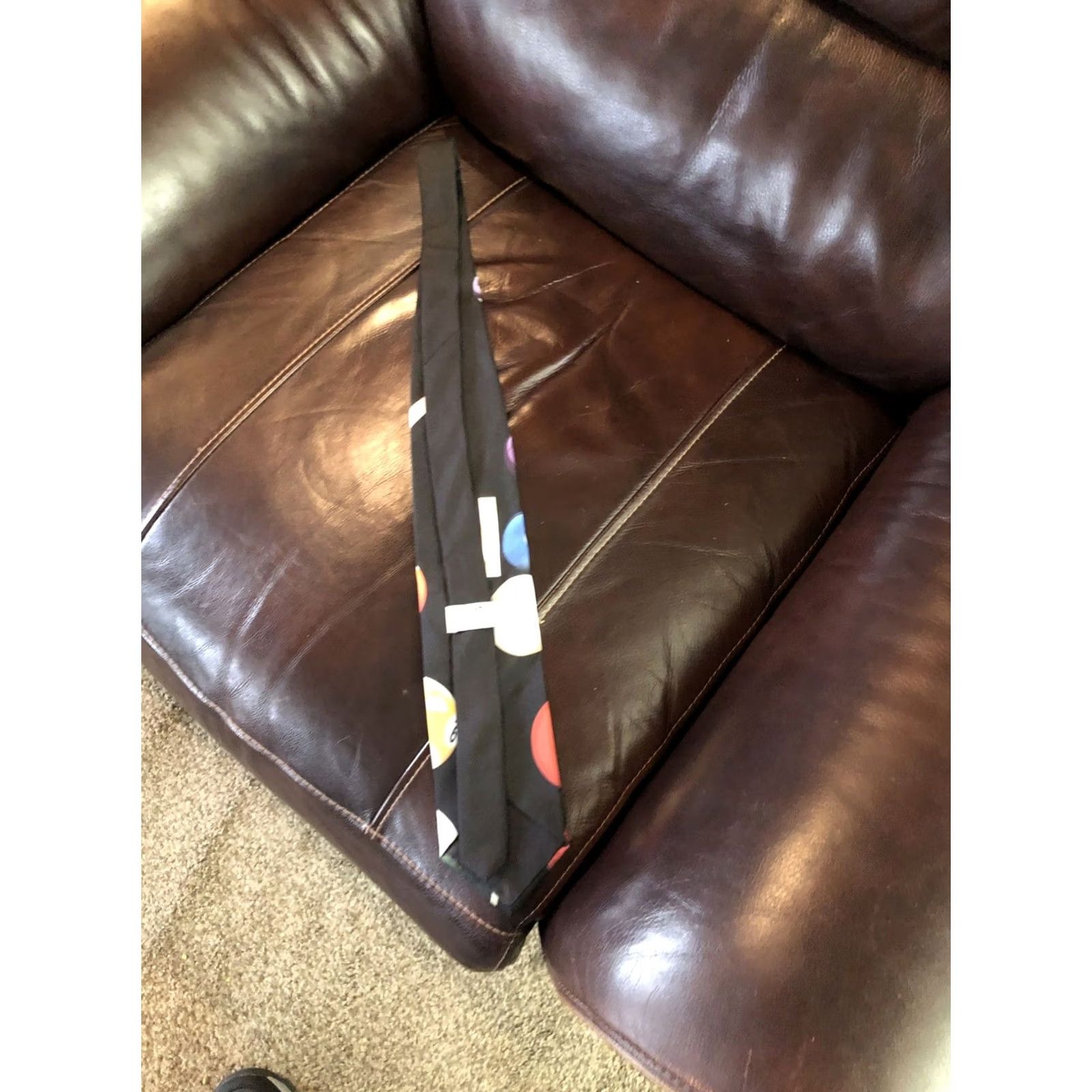 Vintage VINTAGE Ralph Marlin Tie Billiards Pool Balls Polyester Men One Size Black Size ONE SIZE - 5 Thumbnail