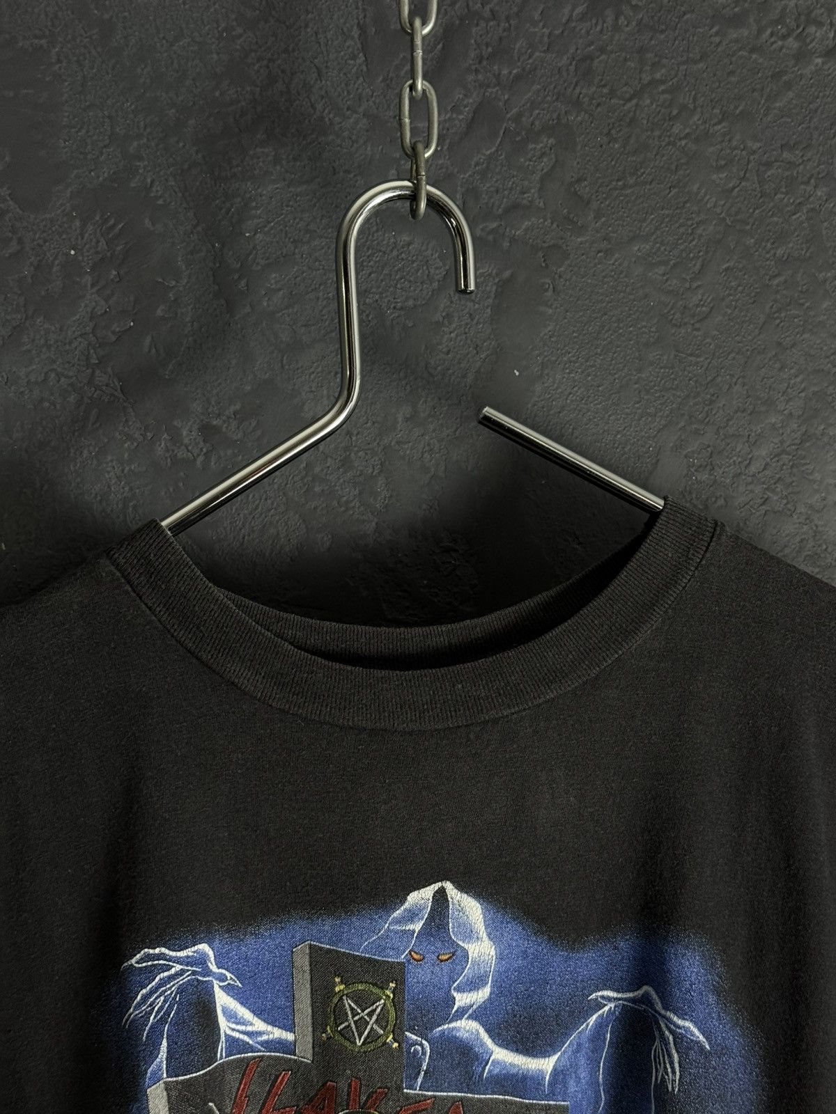 Vintage Vintage 1990 Slayer European Campaign Tour T-Shirt Size US M / EU 48-50 / 2 - 3 Thumbnail