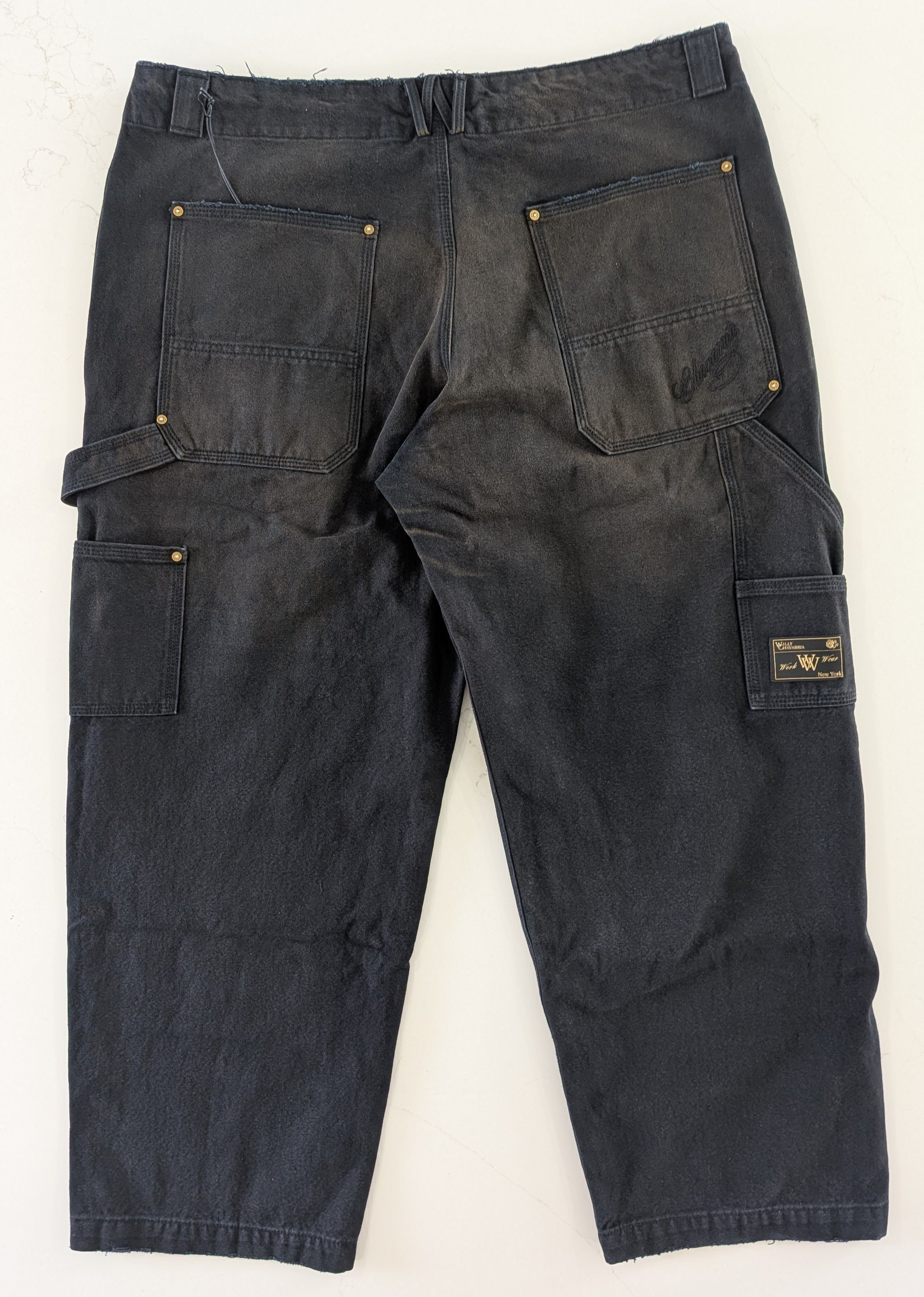Willy Chavarria Willy Chavarria Black Workwear Toluca Pant Small Size US 38 / EU 54 - 2 Thumbnail
