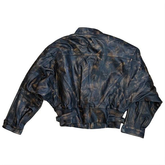 Gestuz GESTUZ Lineragz Lamb Leather Jacket Black Brown $1469 N Size XS / US 0-2 / IT 36-38 - 8 Thumbnail