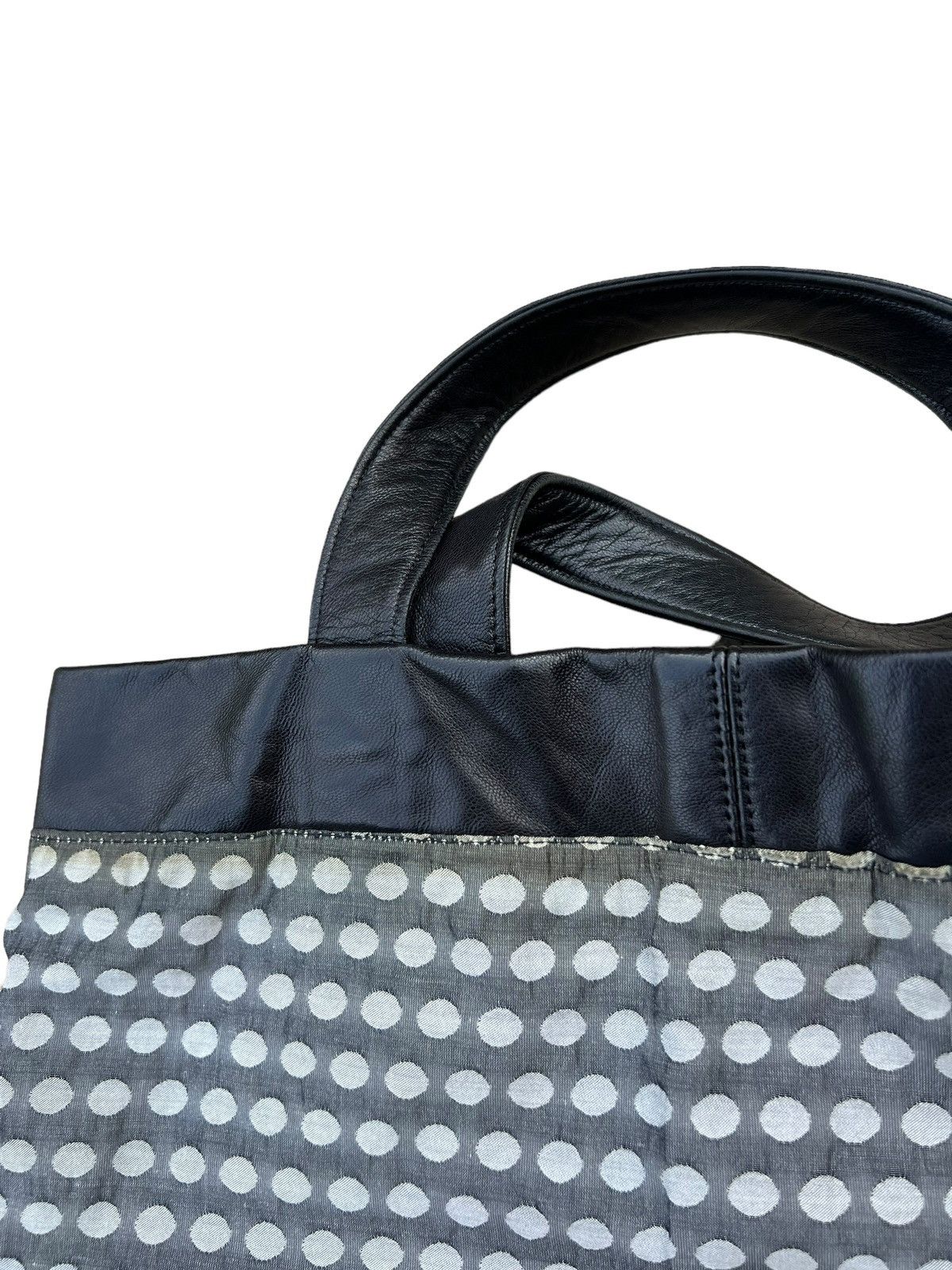 Yohji Yamamoto Yohji Yamamoto Y’s for Living Black Leather Mini Tote Bag Size ONE SIZE - 20 Thumbnail