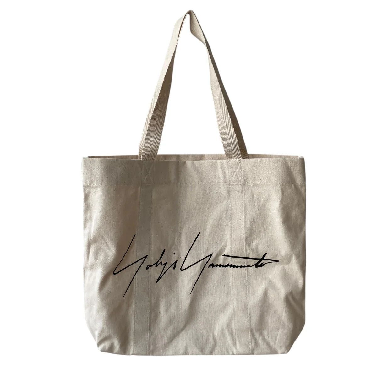 Yohji Yamamoto YOHJI YAMAMOTO Signature/Logo Canvas Tote Bag Size ONE SIZE - 1 Thumbnail