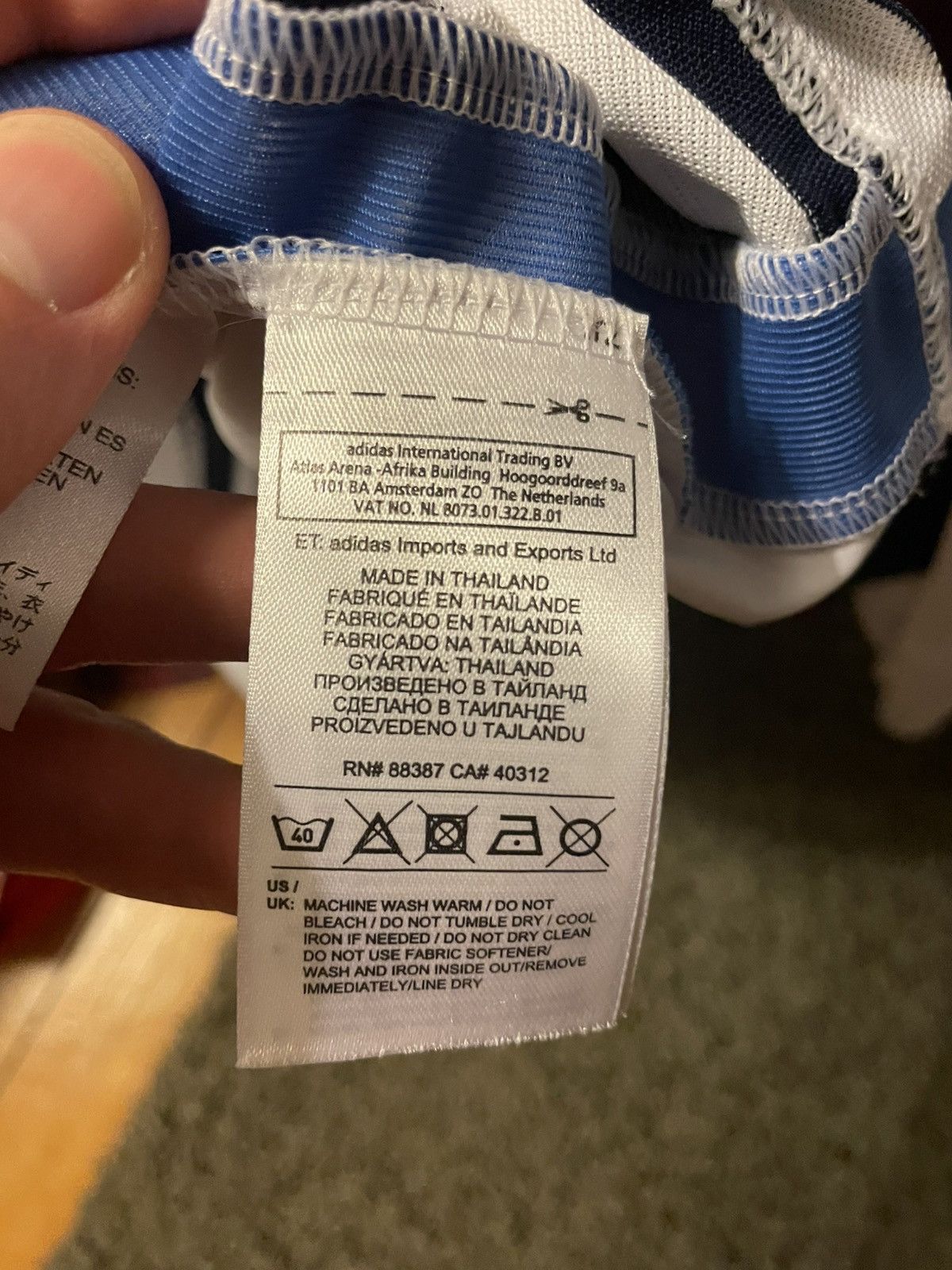 Adidas Denmark National Jersey Size US L / EU 52-54 / 3 - 4 Thumbnail