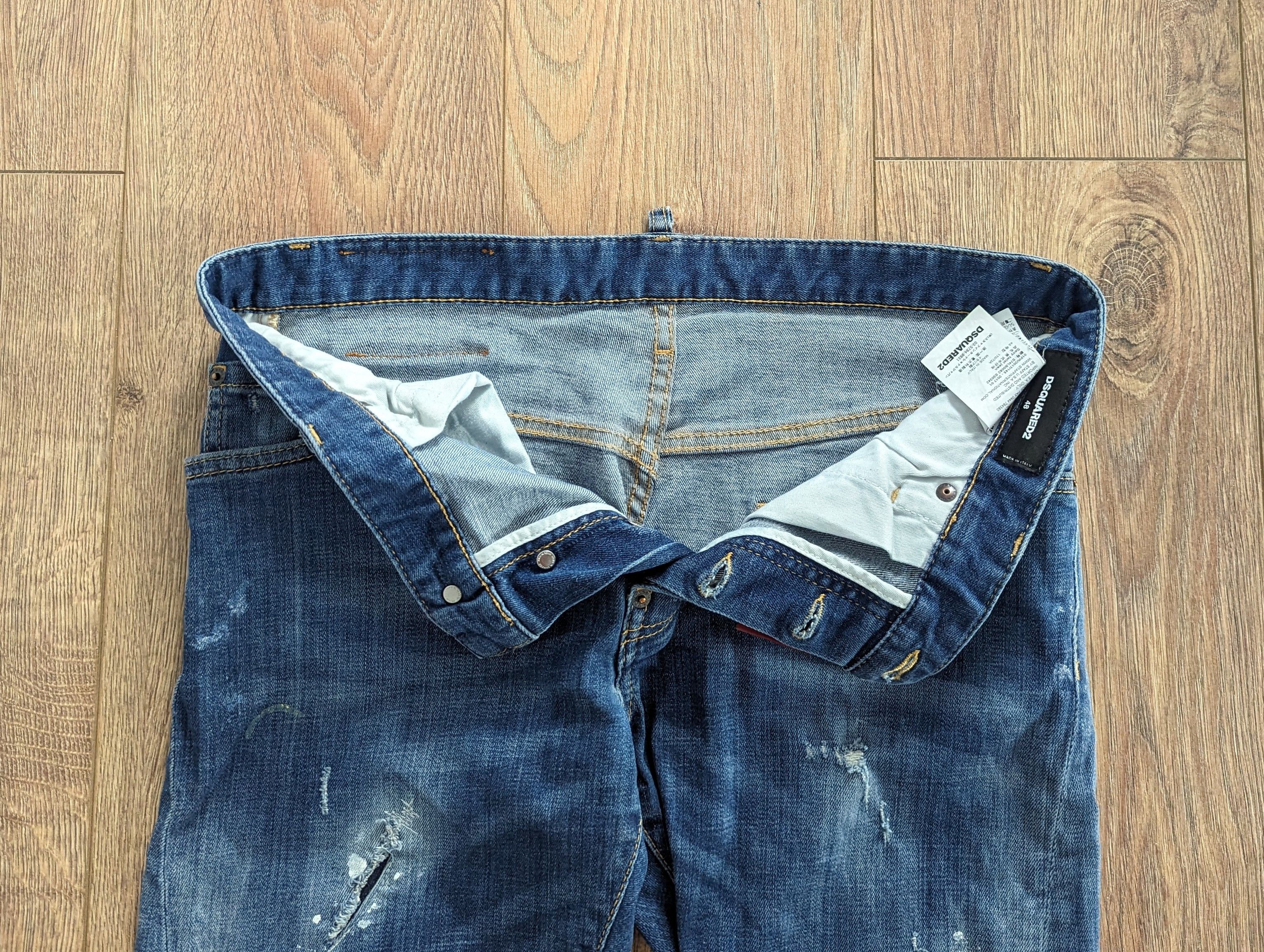 Dsquared2 Dsquared2 Sexy Twist Jeans Men's Blue Pants Made In Italy Size US 32 / EU 48 - 13 Thumbnail