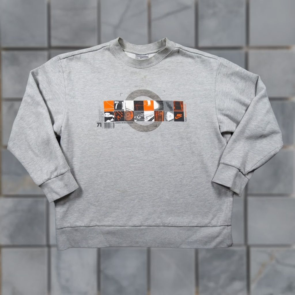 Nike Nike Sweatshirt Mens Large Gray Crewneck Pullover Y2K Vintage Swoosh Sweatshirt Size US L / EU 52-54 / 3 - 1 Thumbnail