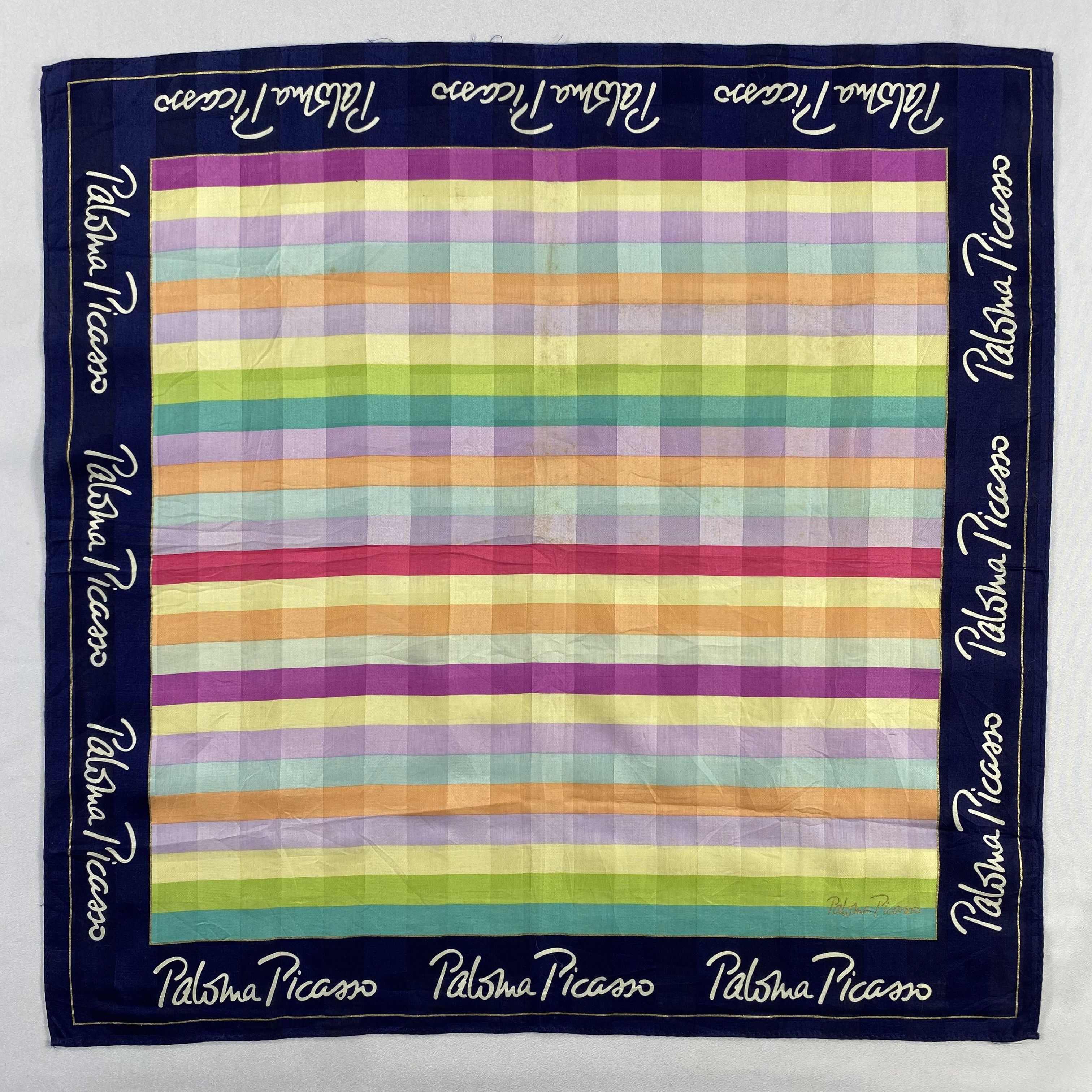 Paloma Picasso × Vintage Paloma Picasso Handkerchief / Neckerchief / Bandana-P797 Size ONE SIZE - 1 Thumbnail