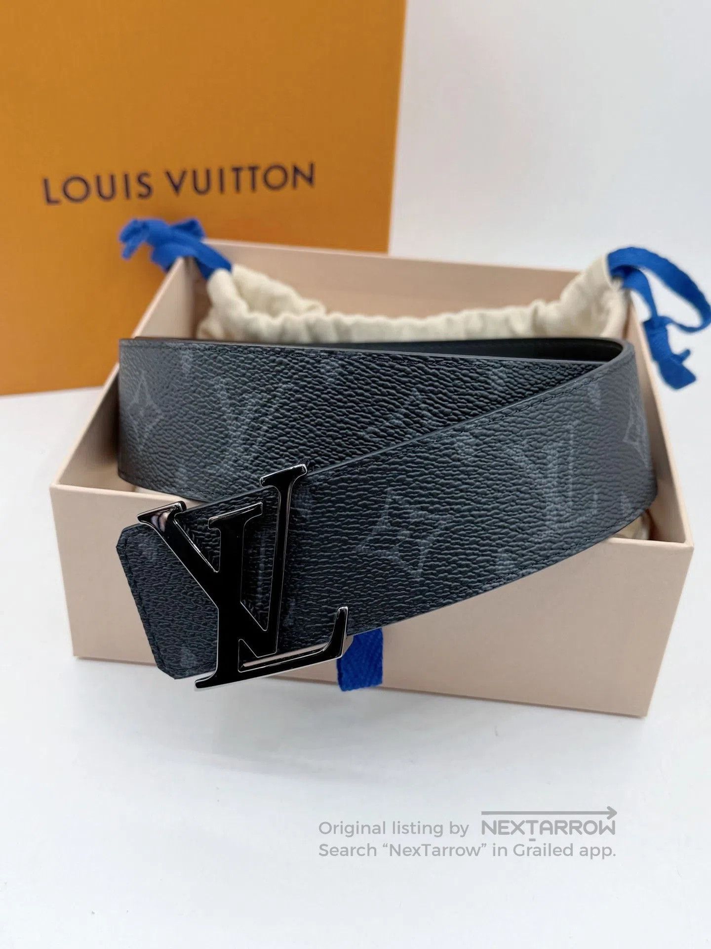 Louis Vuitton Louis Vuitton Men's Monogram IV Initiales Belt. Size ONE SIZE - 4 Thumbnail