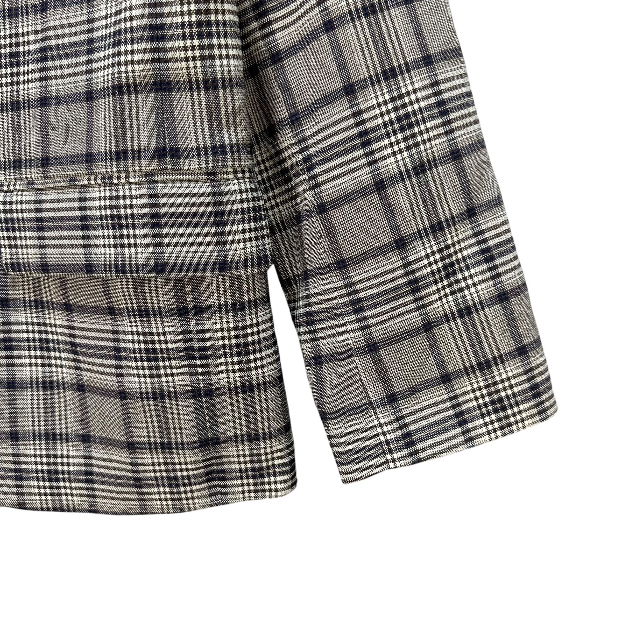 GU GU Double Breasted Tartan Suit Jacket Blazer #A68-1633 Size XL / US 12-14 / IT 48-50 - 5 Thumbnail