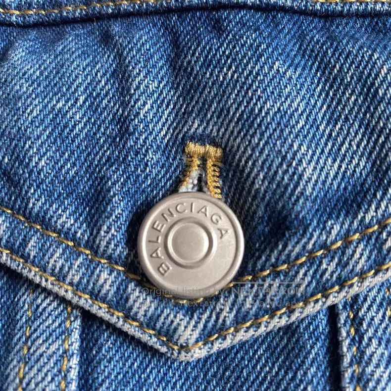 Balenciaga Balenciaga Deconstructed Washed Denim Jacket Size XXS / US 00 / IT 34 - 4 Thumbnail