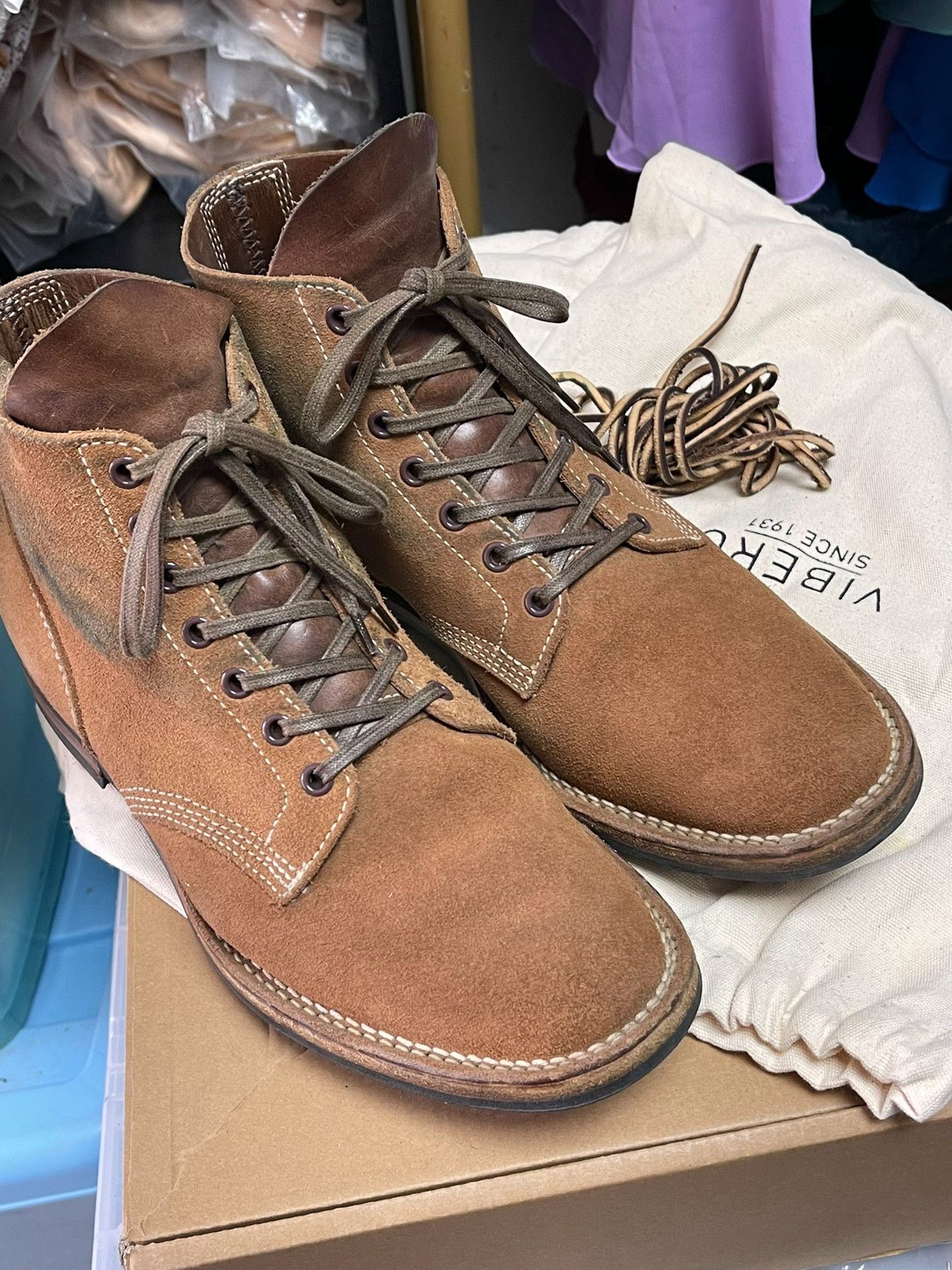 Viberg Viberg Horween CXL Suede Boots Size US 10 / EU 43 - 1 Thumbnail