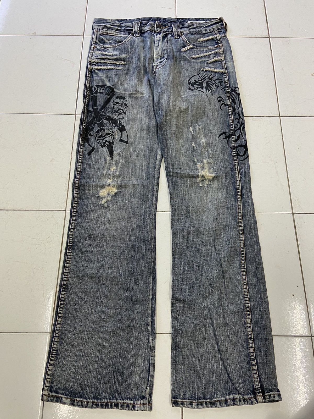 semanticdesign SEMANTICDESIGN JAPAN GUN DESIGN DENIM JEANS Size US 32 / EU 48 - 1 Thumbnail