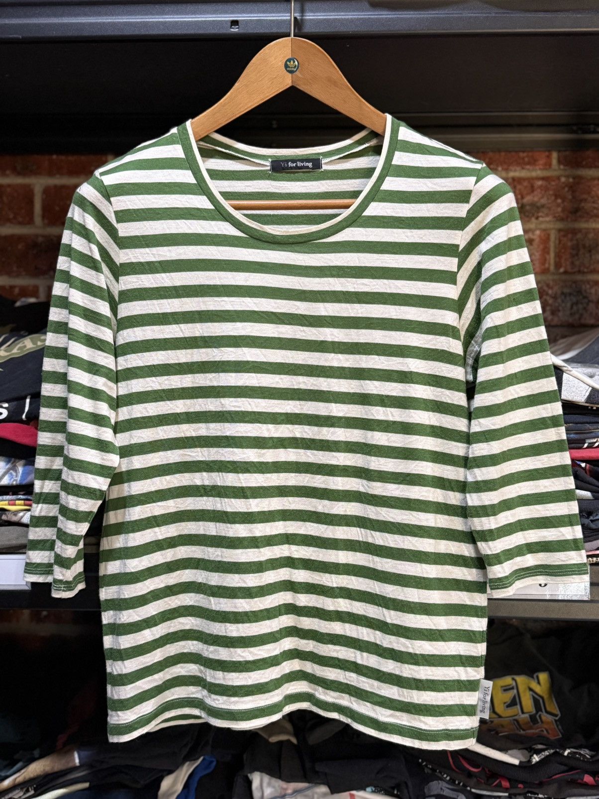 Y's Vintage Y’s For Living Stripe Japan Tee Size US S / EU 44-46 / 1 - 1 Thumbnail