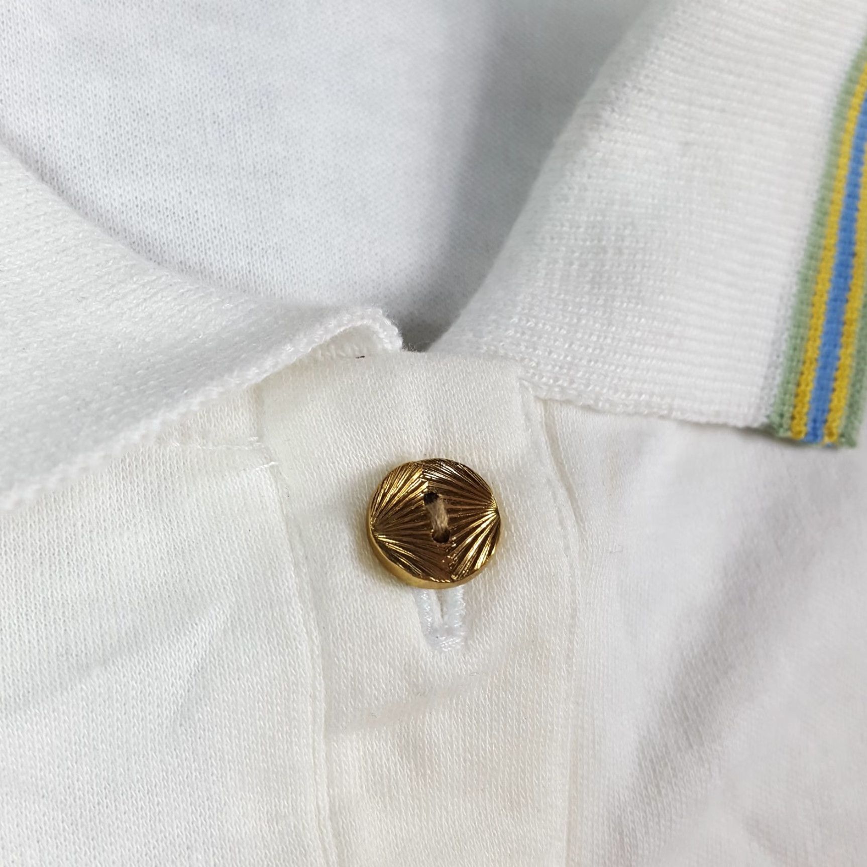 Vintage VINTAGE Sarah Bryson Women's Polo Shirt Size M White Short Sleeve Collared Golf Retro Preppy 90s Size M / US 6-8 / IT 42-44 - 3 Thumbnail