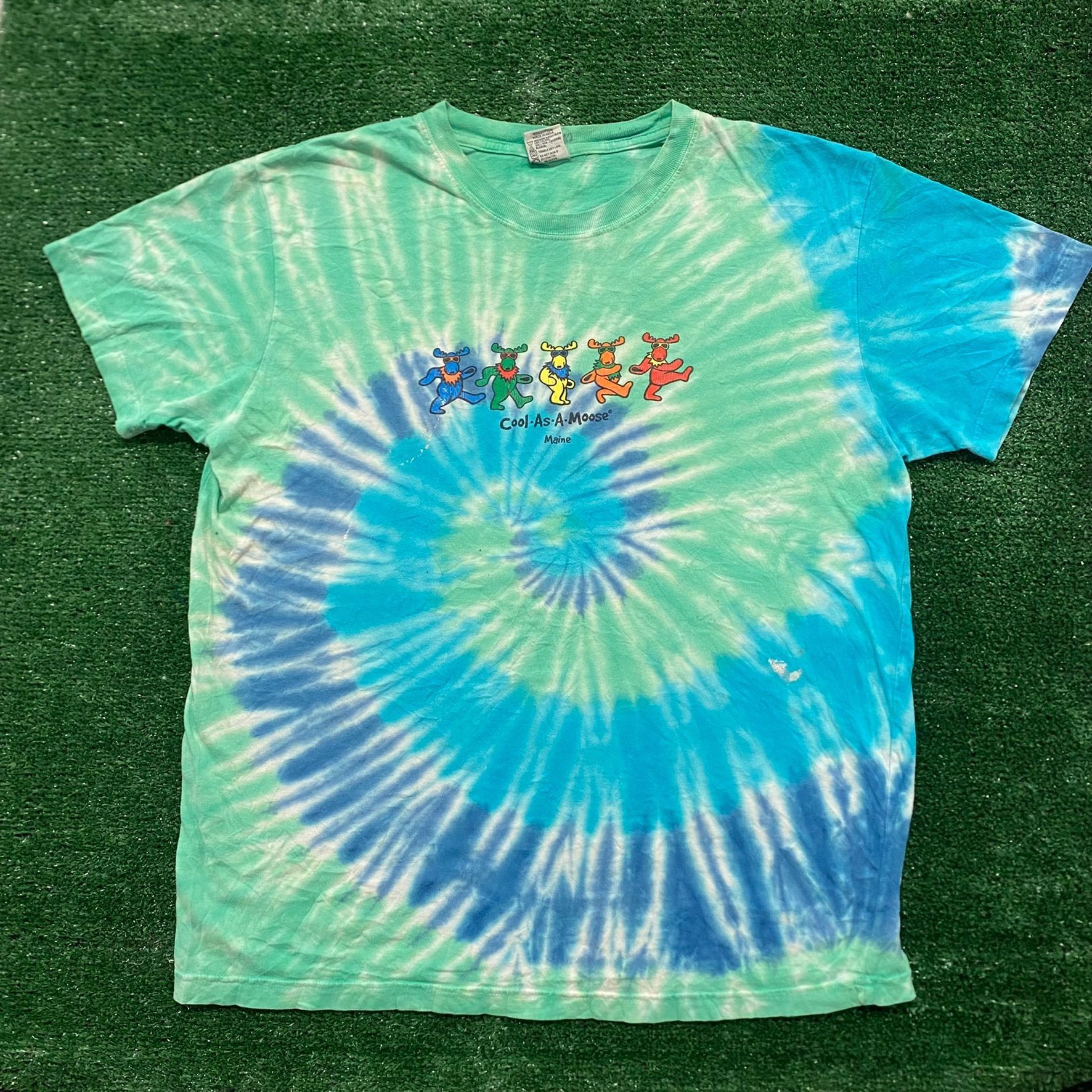 Grateful Dead Vintage Y2K Baggy Maine Moose Grateful Dead Tourist T-Shirt Size US L / EU 52-54 / 3 - 2 Thumbnail