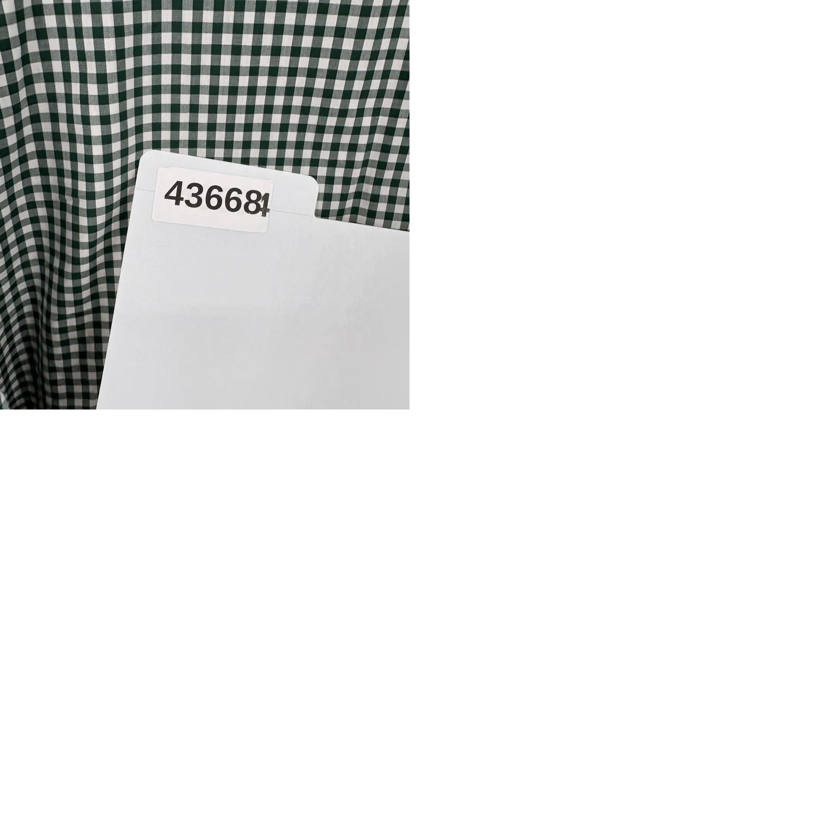 Proper Cloth Proper Cloth Shirt Mens 3XL Green White Gingham Button Long Sleeve Cotton Shirt Size US XXL / EU 58 / 5 - 9 Thumbnail
