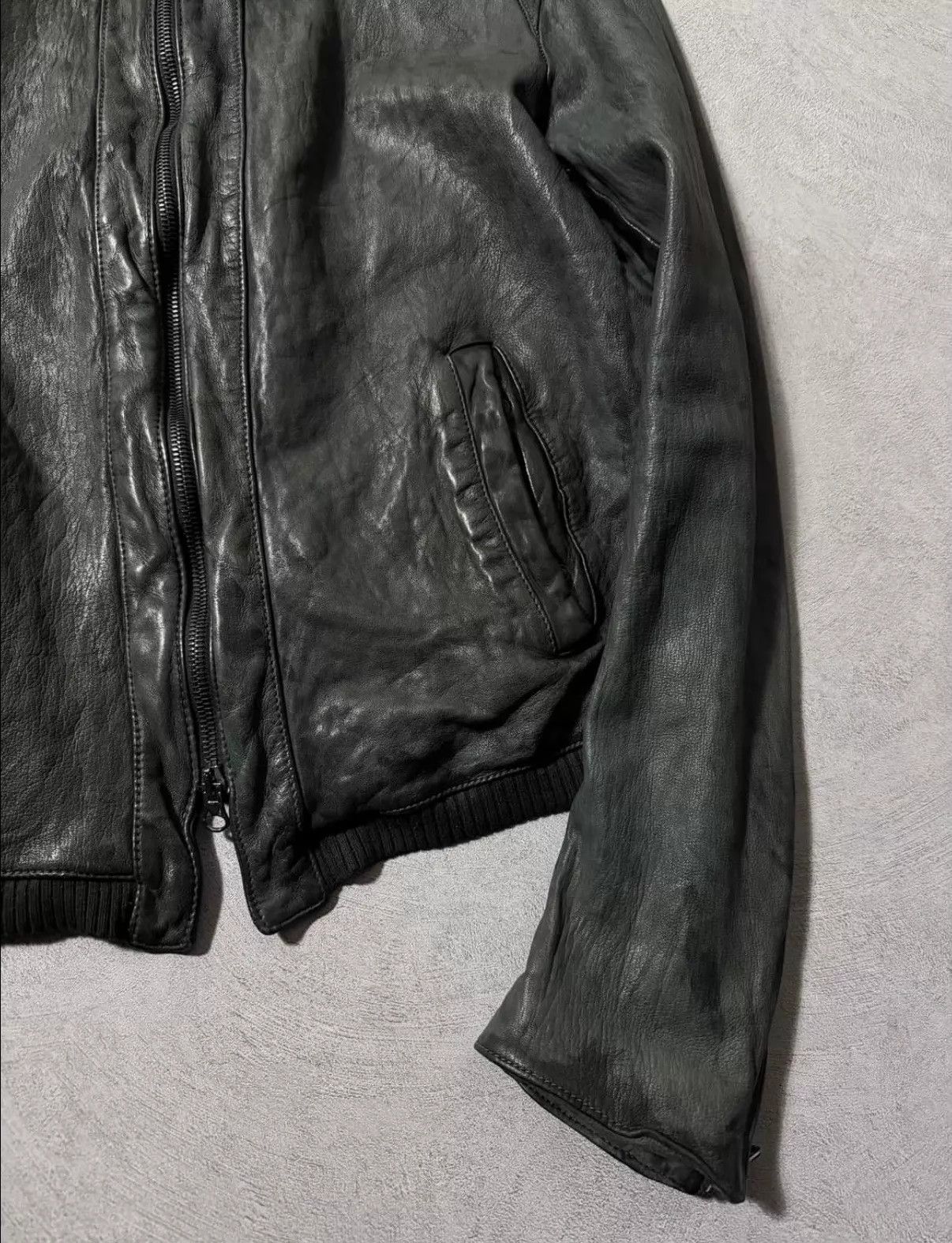 Dolce & Gabbana Dolce&Gabbana Vintage Washed Lambskin Blade Cut Jacket XL Size US M / EU 48-50 / 2 - 4 Thumbnail