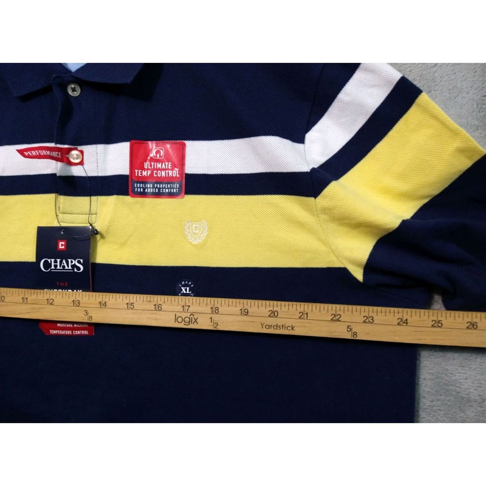 Chaps Chaps Polo Shirt XL Blue Cotton Striped Preppy Casual Short Sleeve Shirt Mens XS? Size US XL / EU 56 / 4 - 5 Thumbnail