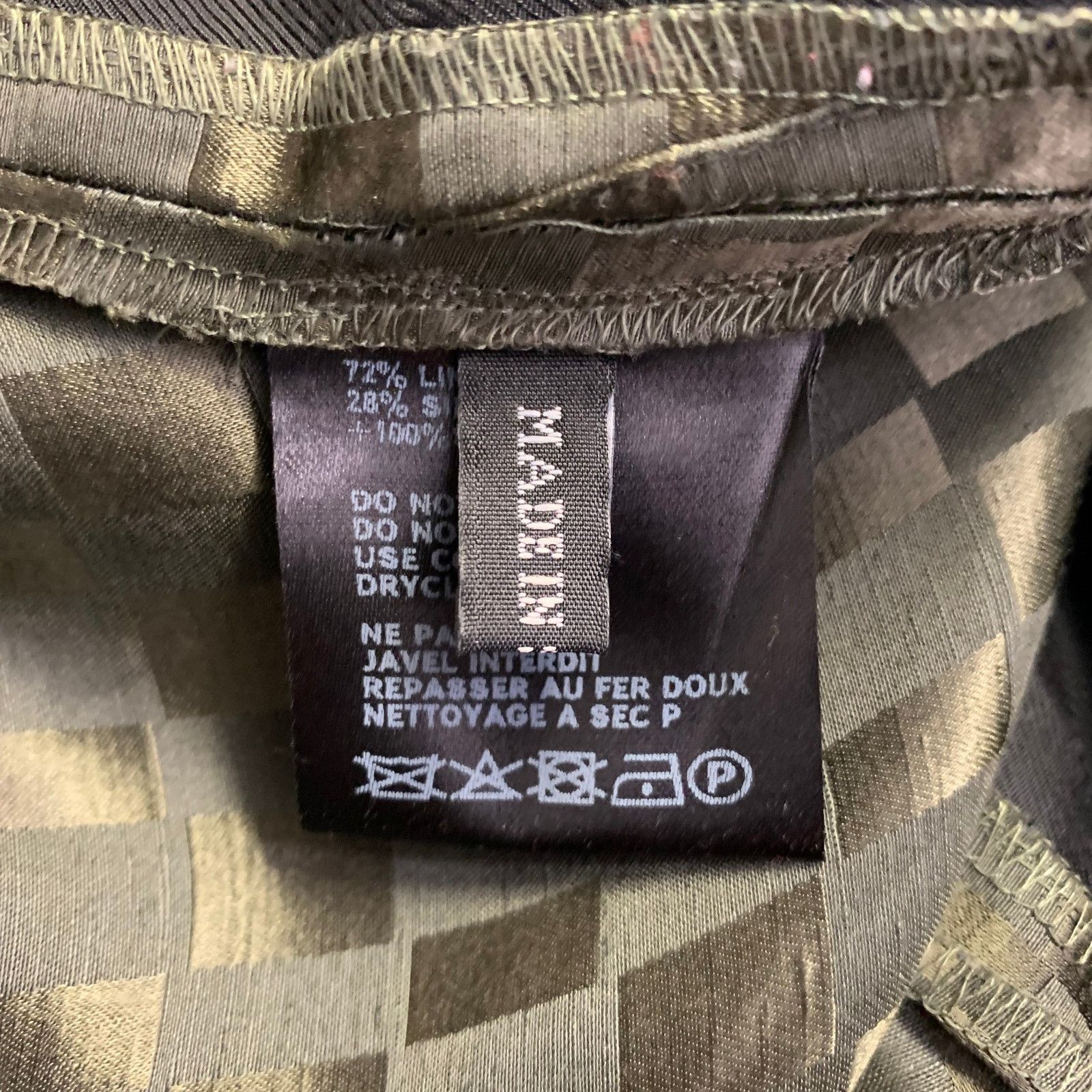 Haider Ackermann HAIDER ACKERMANN Size 32 Checkered Silk Cropped Casual Pants Size US 32 / EU 48 - 4 Thumbnail