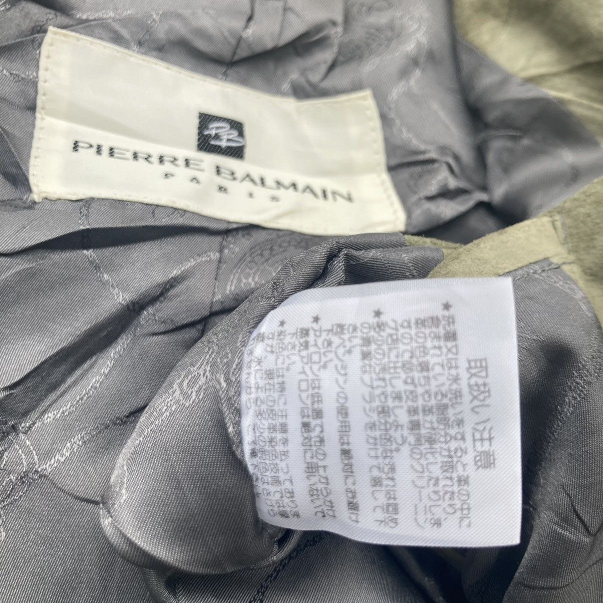 Genuine Leather × Pierre Balmain PIERRE BALMAIN PARIS PATCHWORK DESIGN LEATHER LONG JACKET Size ONE SIZE - 8 Thumbnail