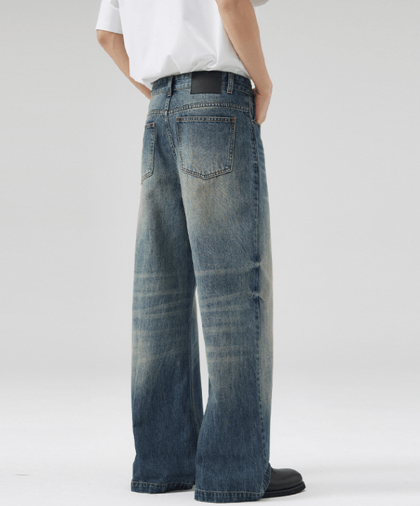 Japanese Brand × Jean American whisker gradient baggy jeans high street Size US 32 / EU 48 - 5 Thumbnail